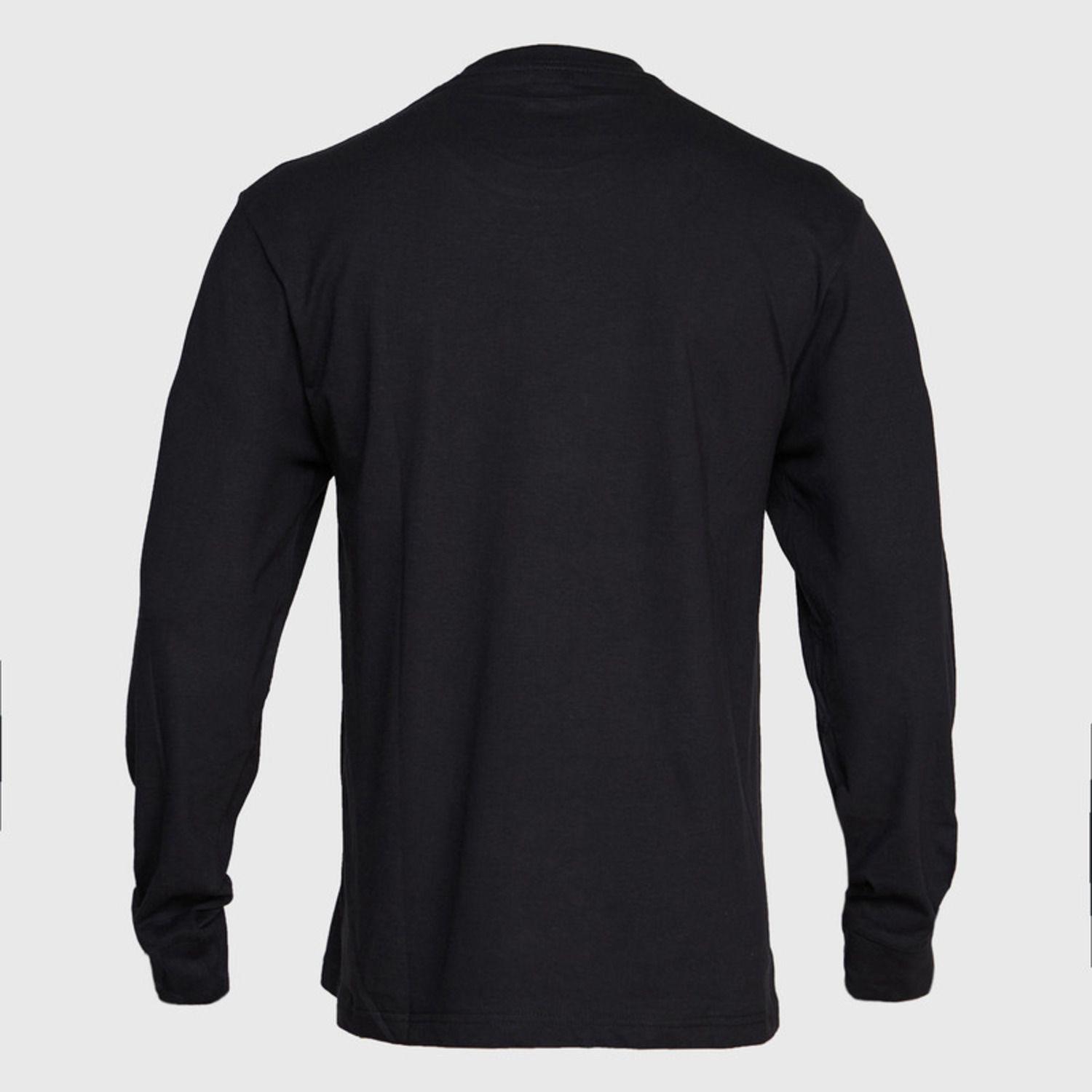 Polera Polo Tubular M/L Hombre Negro-1