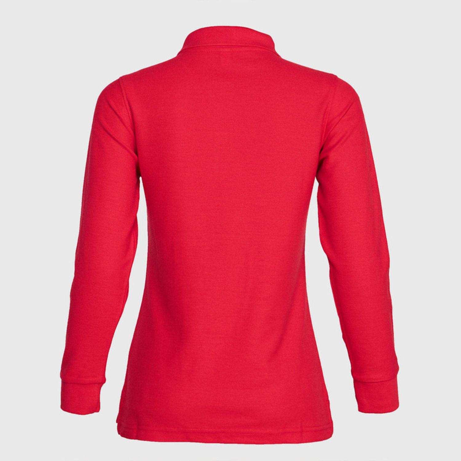 Polera Pique Tc Ml Mujer Rojo-3