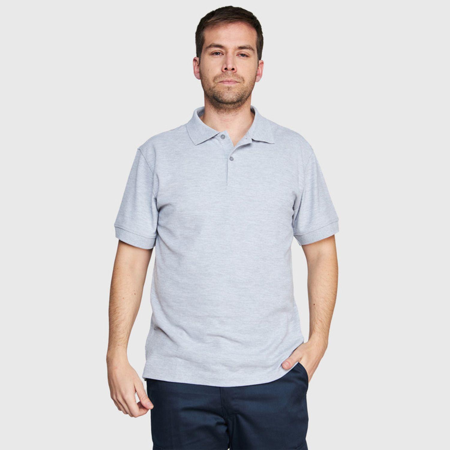 Polera Pique Tc Mc Hombre Gris oscuro-0