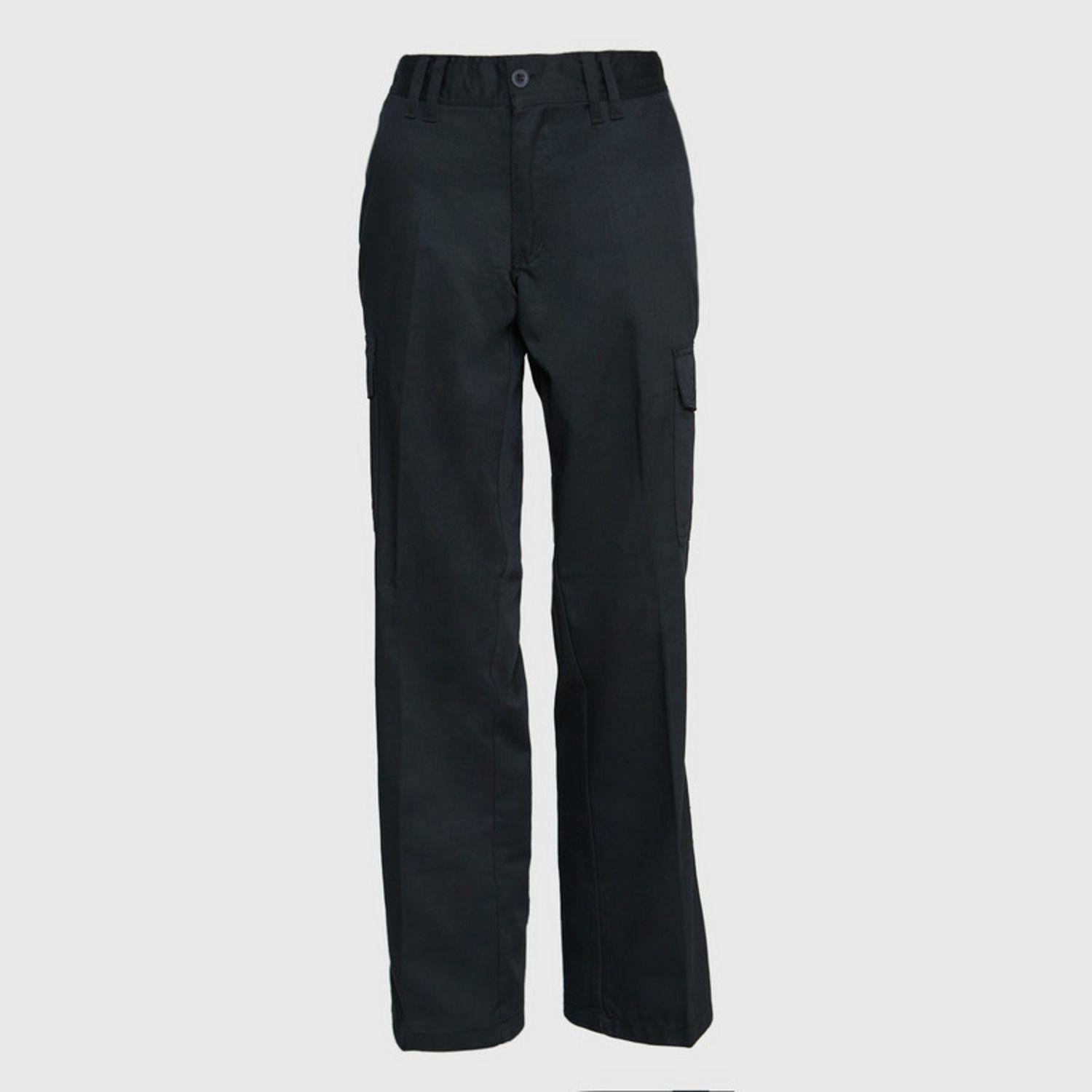 Pantalón Cargo Gabardina T/C Mujer Negro-1