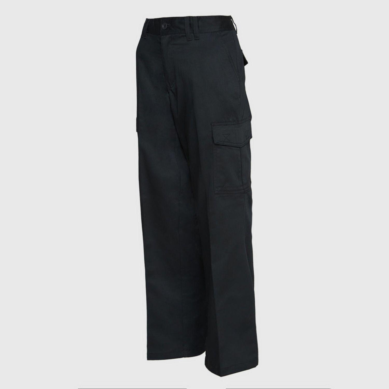 Pantalón Cargo Gabardina T/C Mujer Negro-2