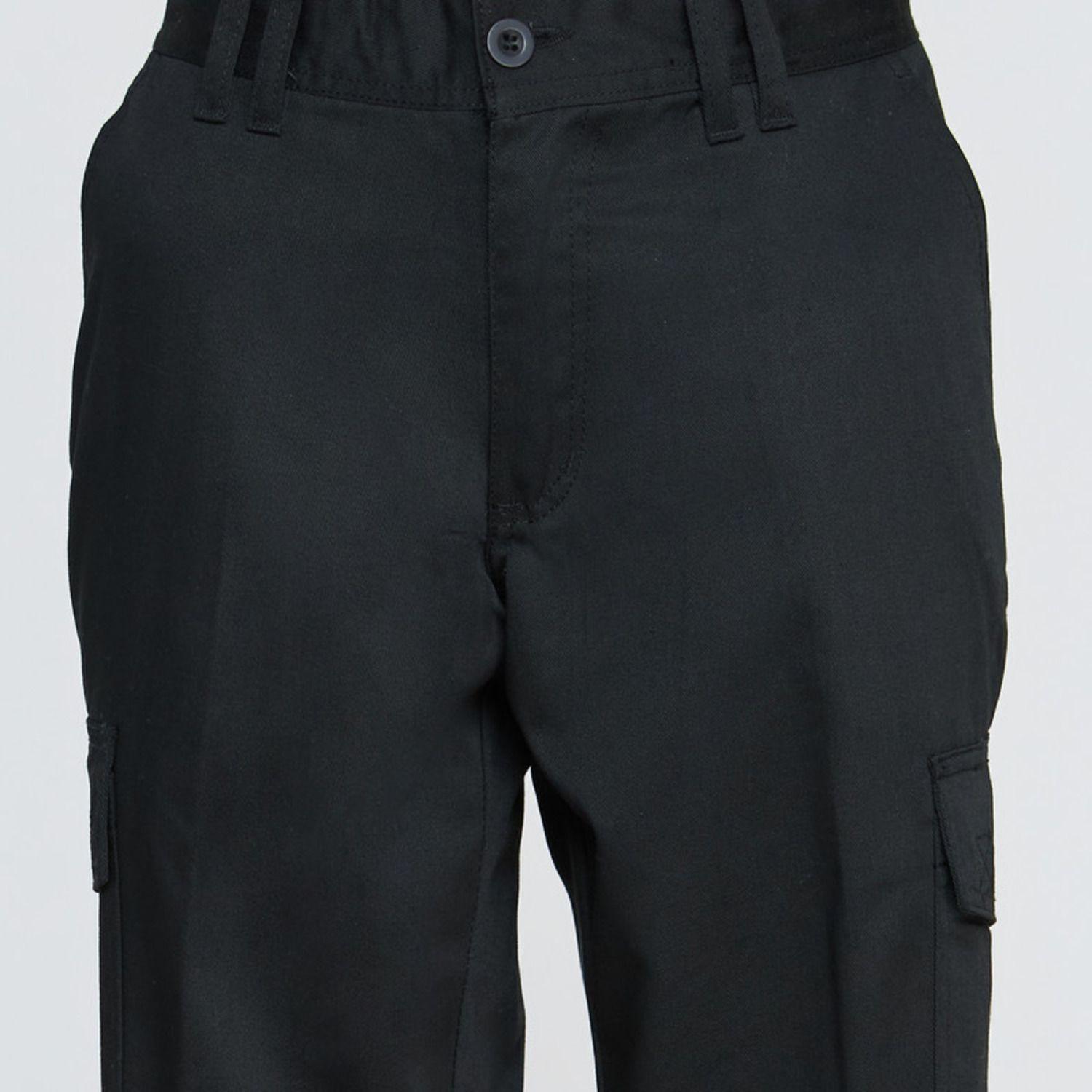 Pantalón Cargo Gabardina T/C Mujer Negro-4