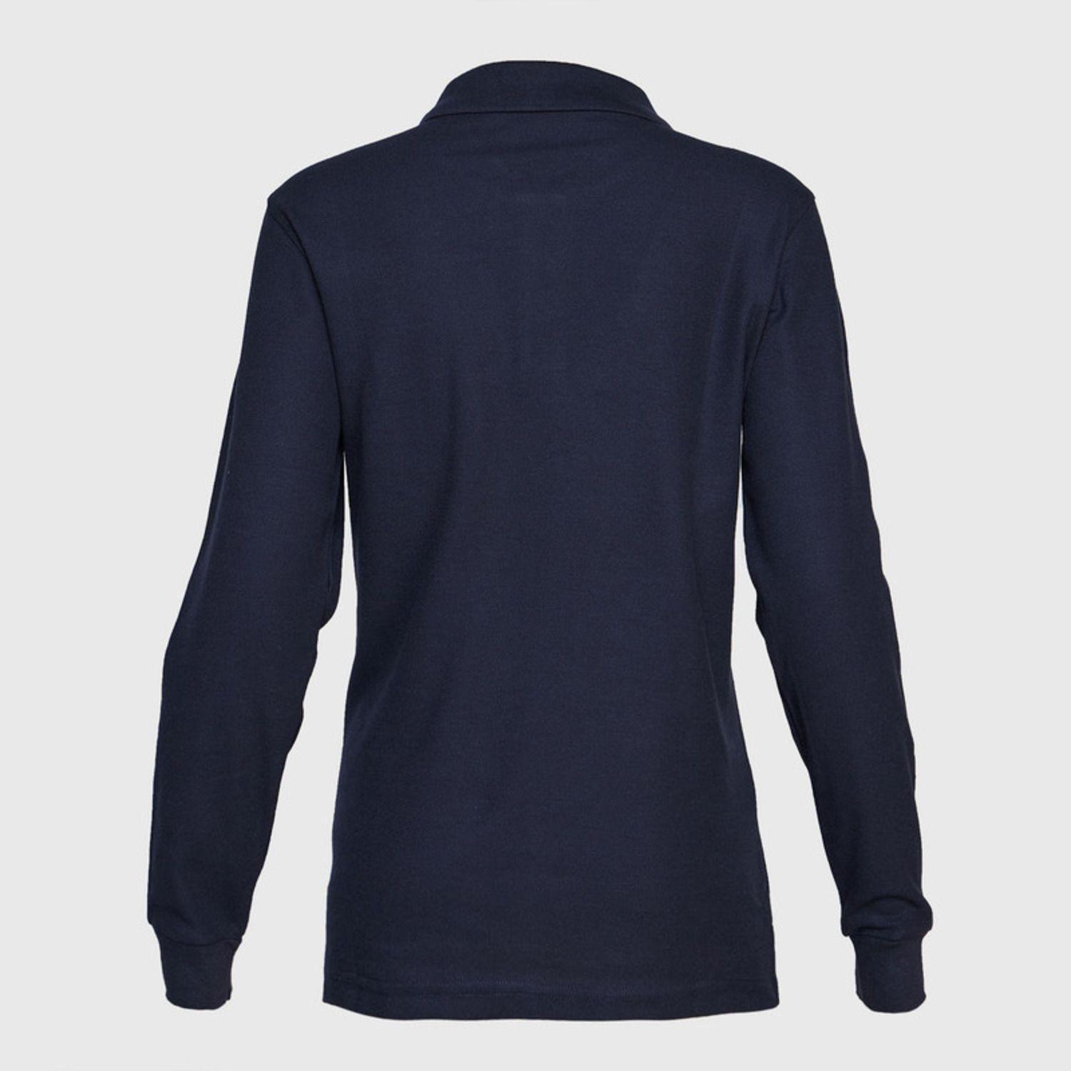 Polera Pique Tc Ml Mujer Azul marino-3
