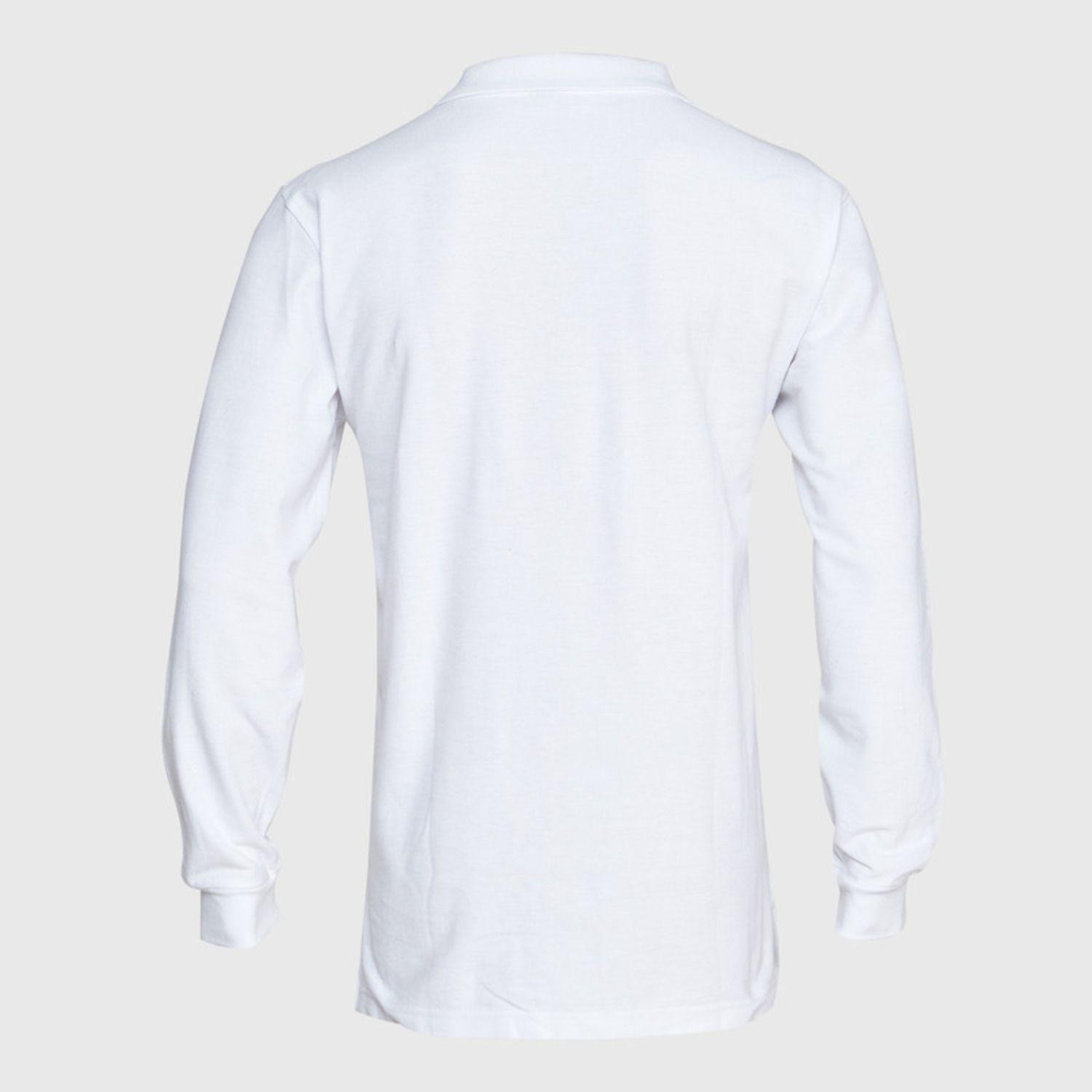 Polera Pique Hombre 80/20 M/L Blanco-3