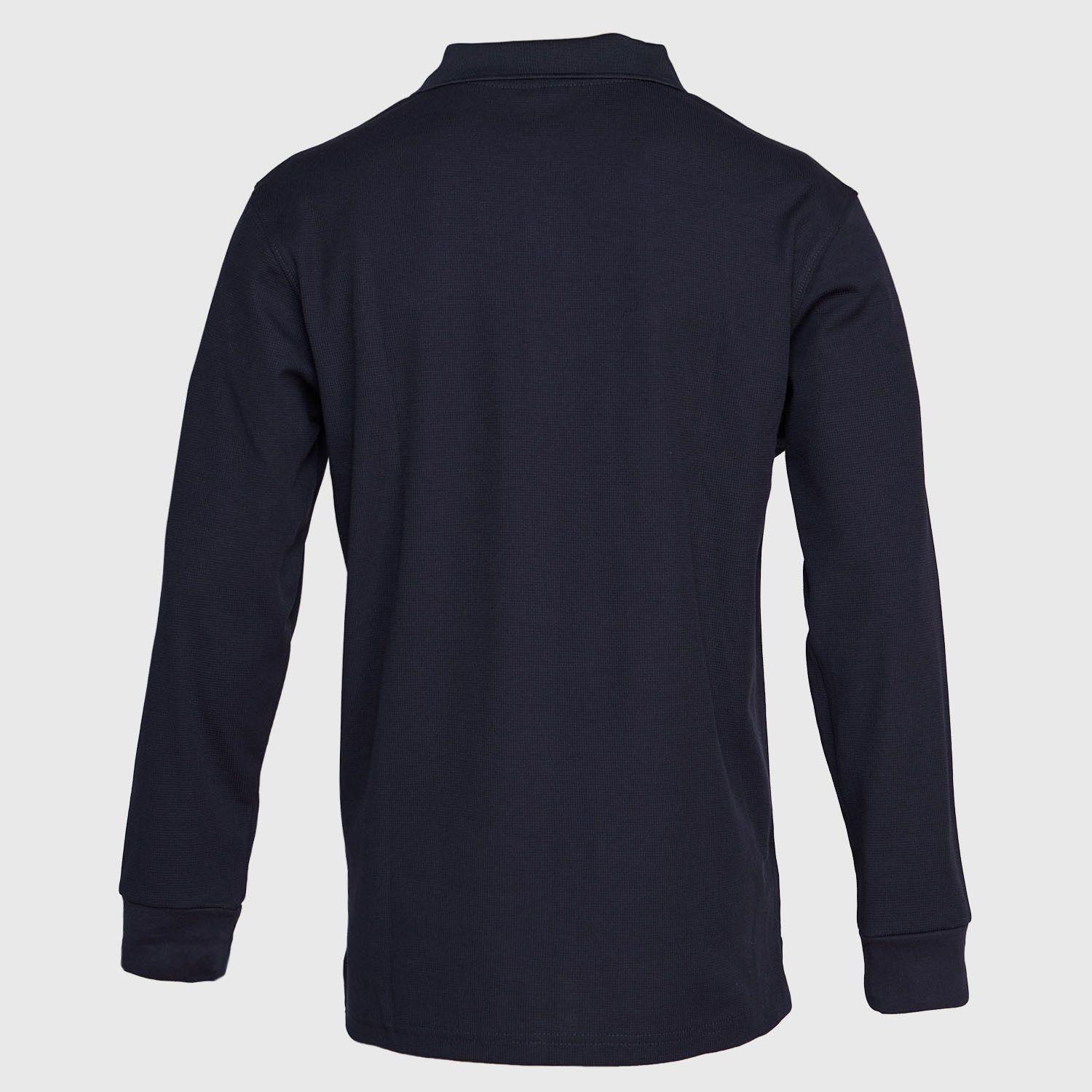 Polera Ml Hombre Waffle  Azul marino-2