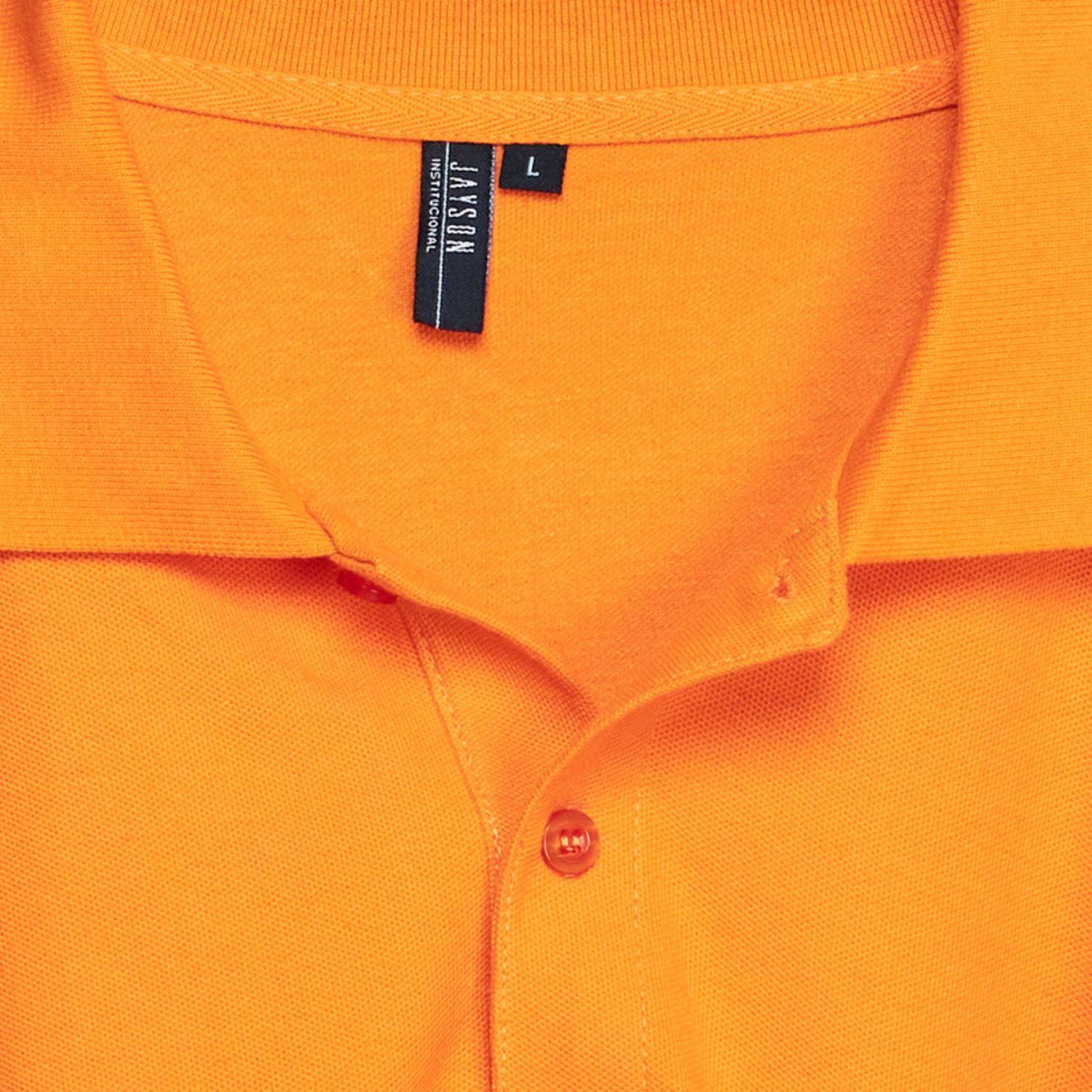 Polera Pique Hombre 80/20 M/L Naranja-3