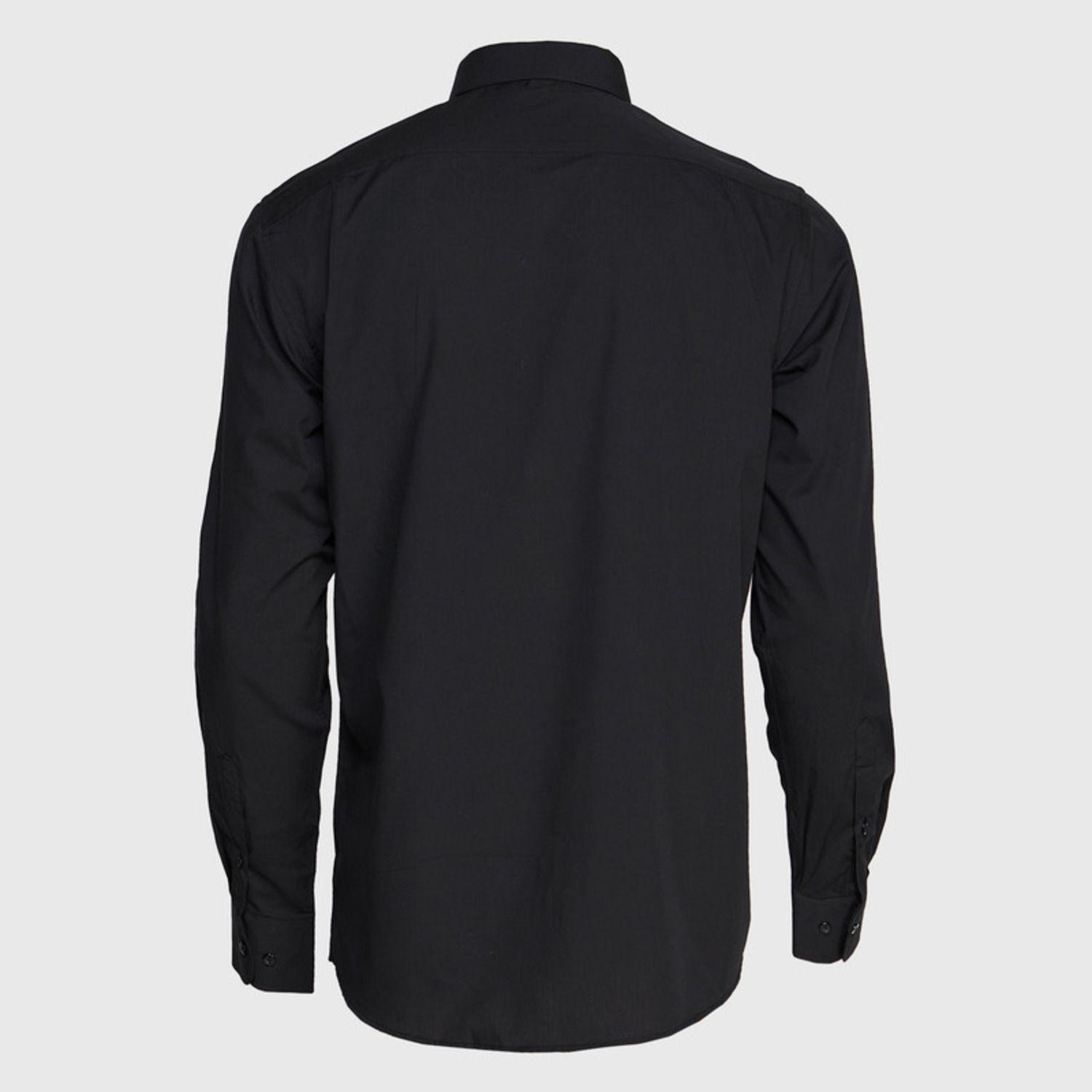 Camisa Trevira  Ml Comfort Negro-3