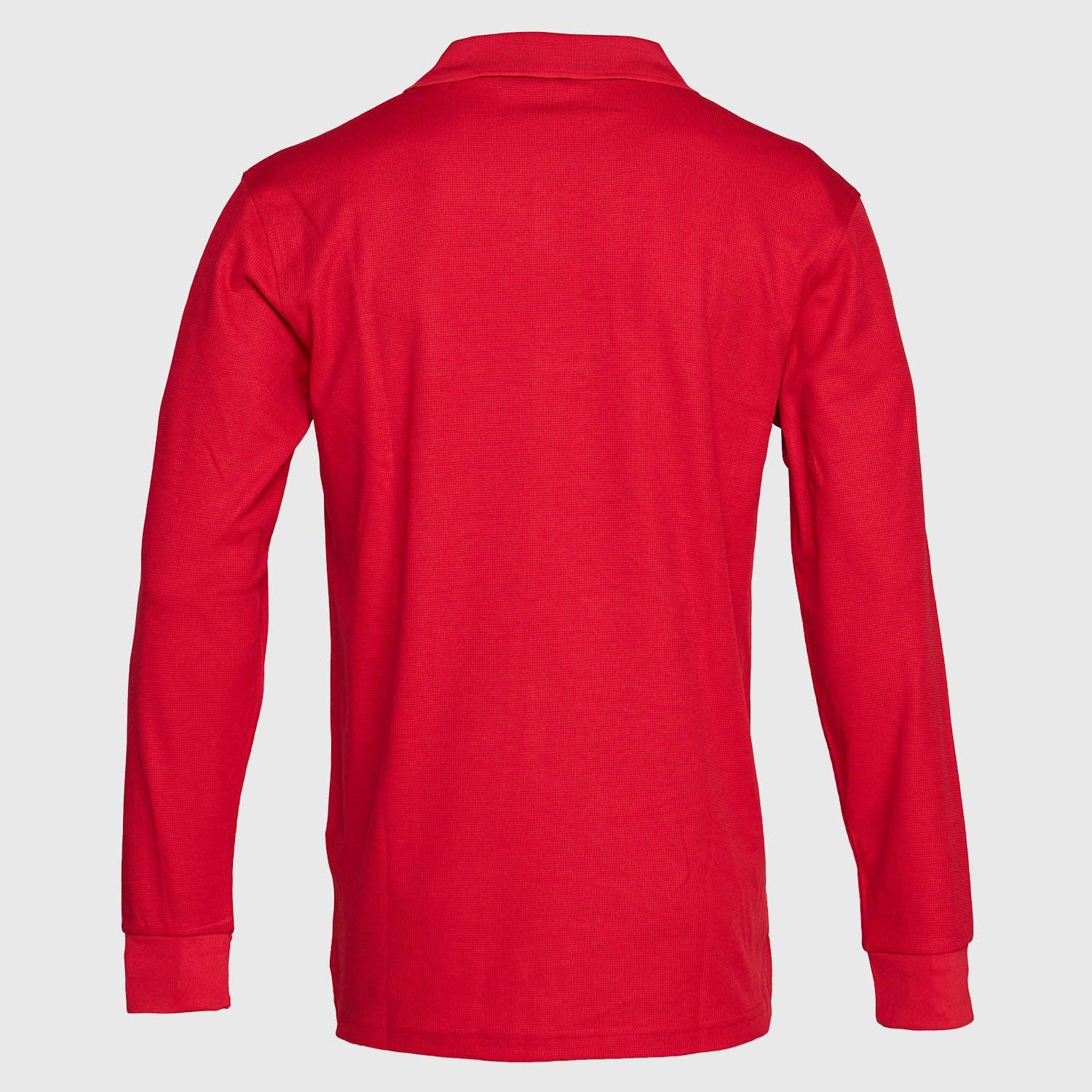 Polera Ml Hombre Waffle  Rojo-2