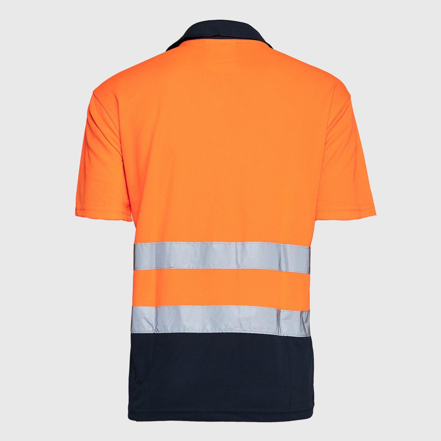 Polera Alta Visibilidad MC Cuello Camisero Naranja AV-2