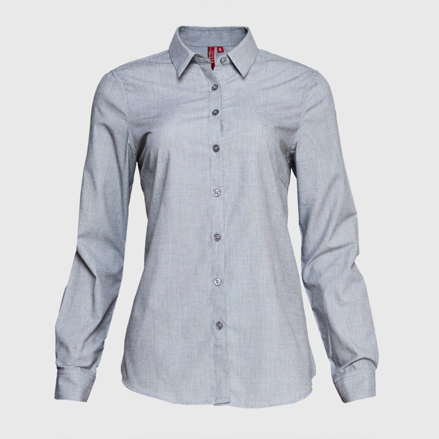 Blusa Fil A Fil Gris-1
