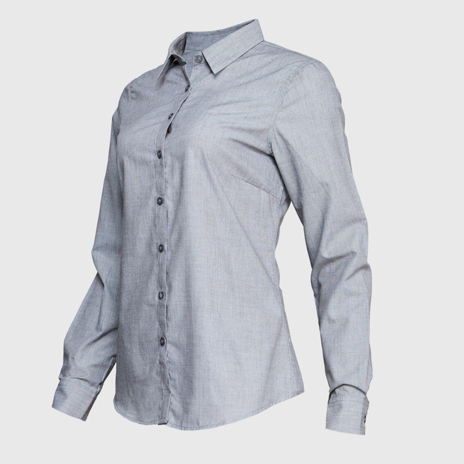 Blusa Fil A Fil Gris-2
