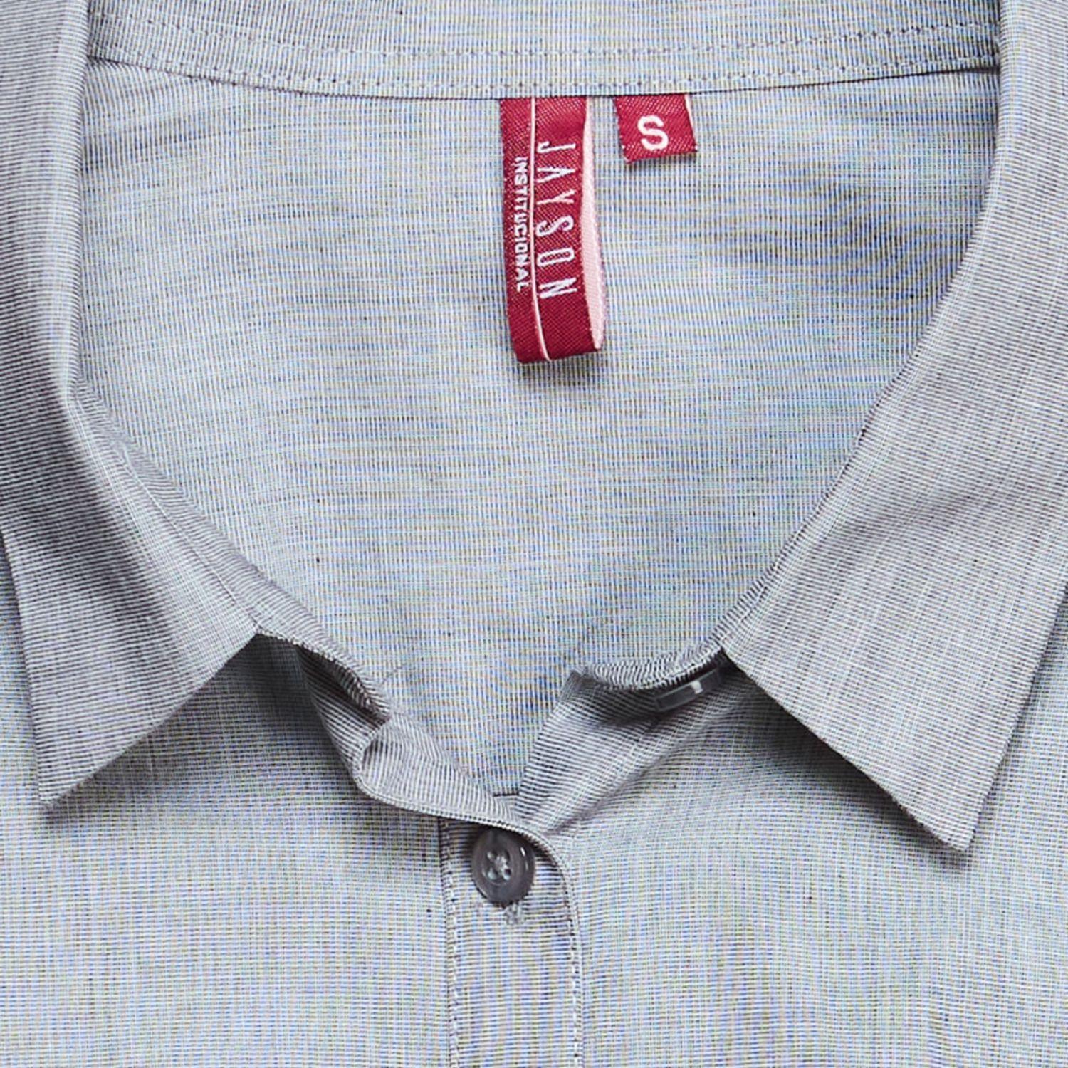 Blusa Fil A Fil Gris-4