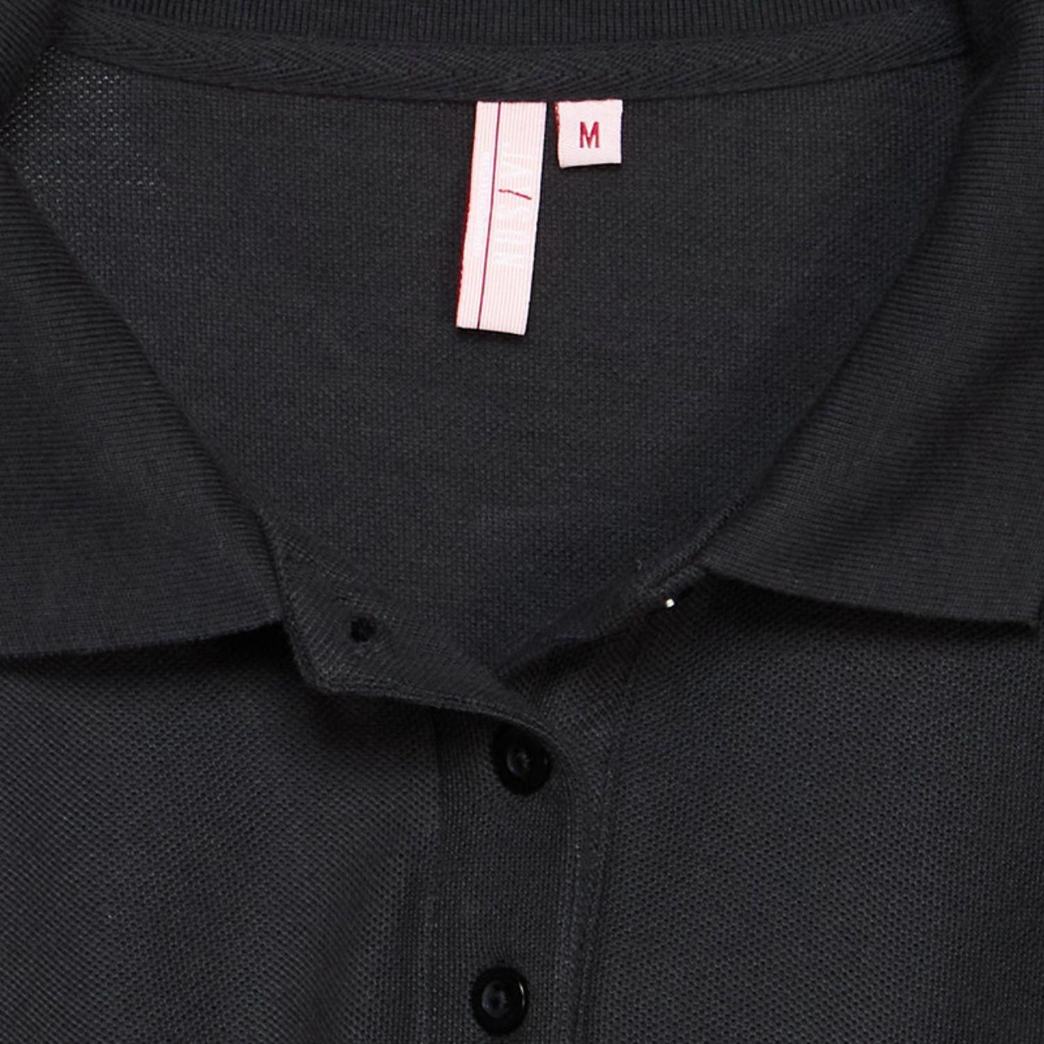 Polera Pique Tc Ml Mujer Negro-3