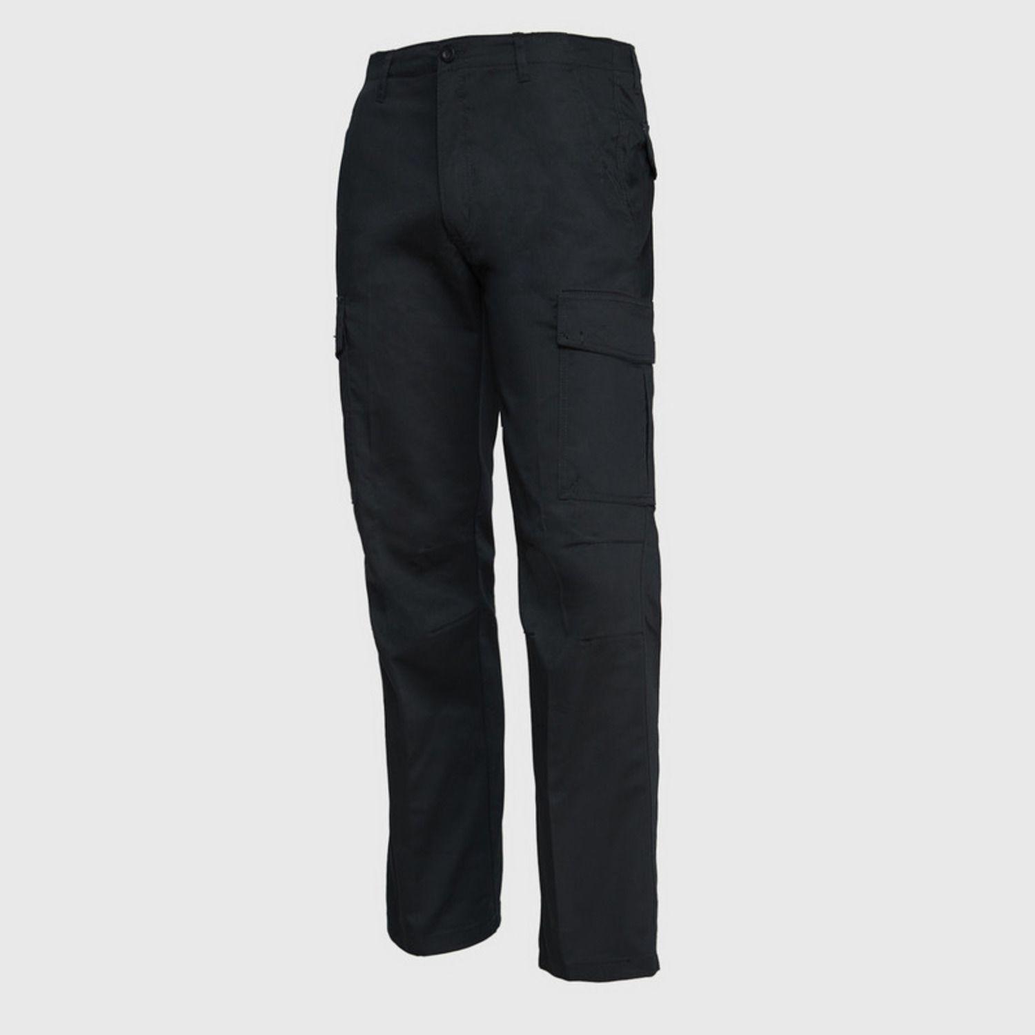 Pantalón Cargo Gabardina T/C Hombre Negro-2