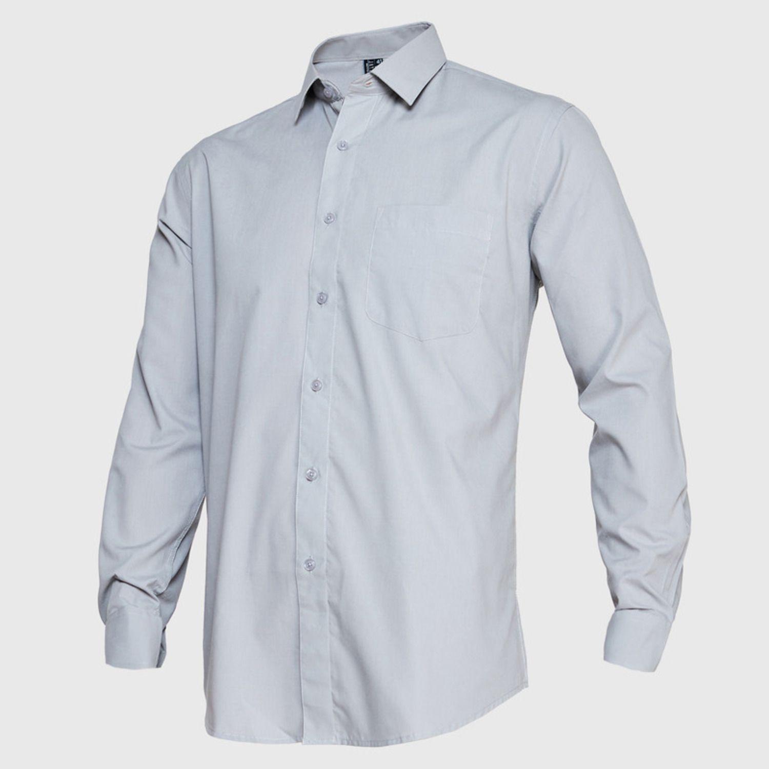 Camisa Trevira  Ml Comfort Gris-1