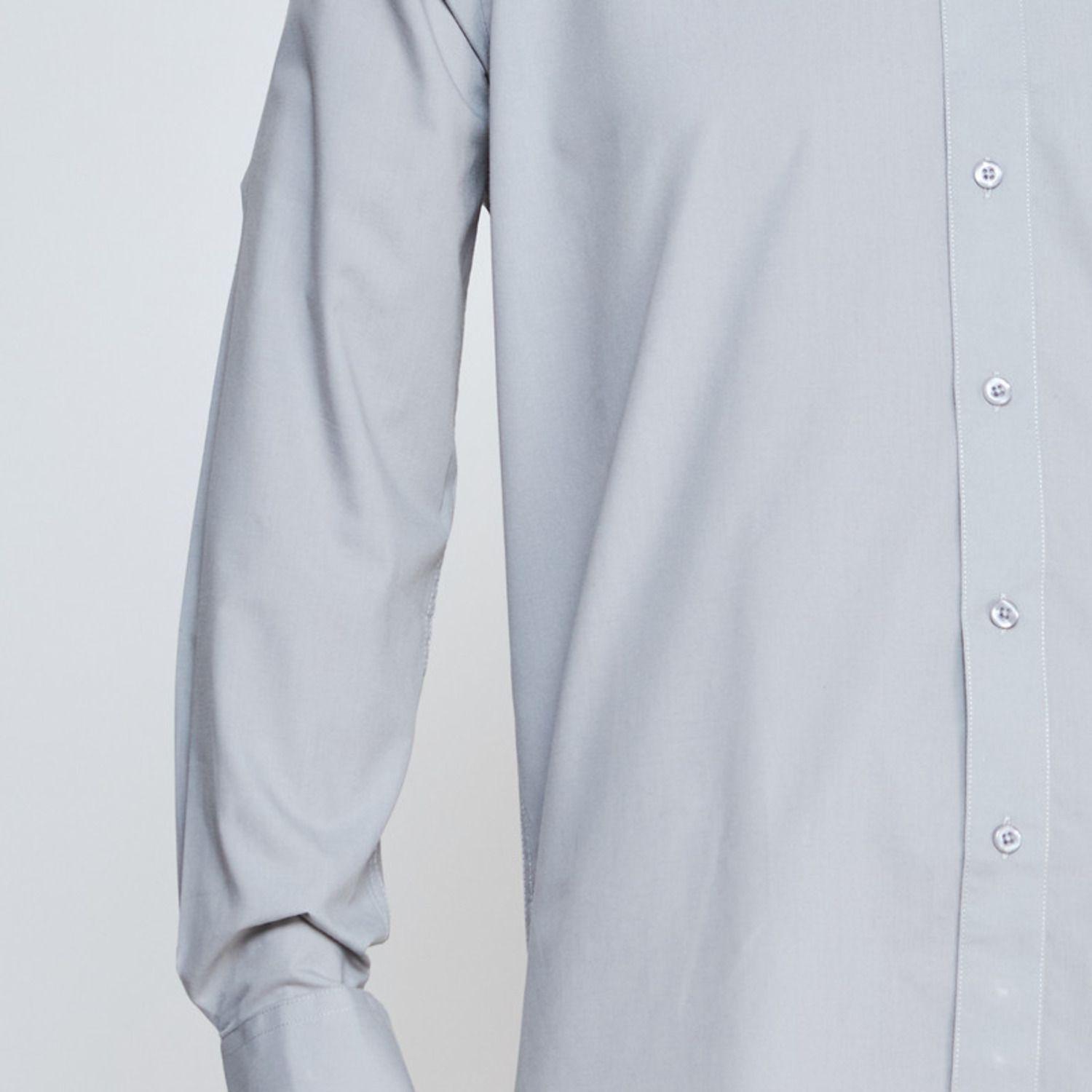 Camisa Trevira  Ml Comfort Gris-4
