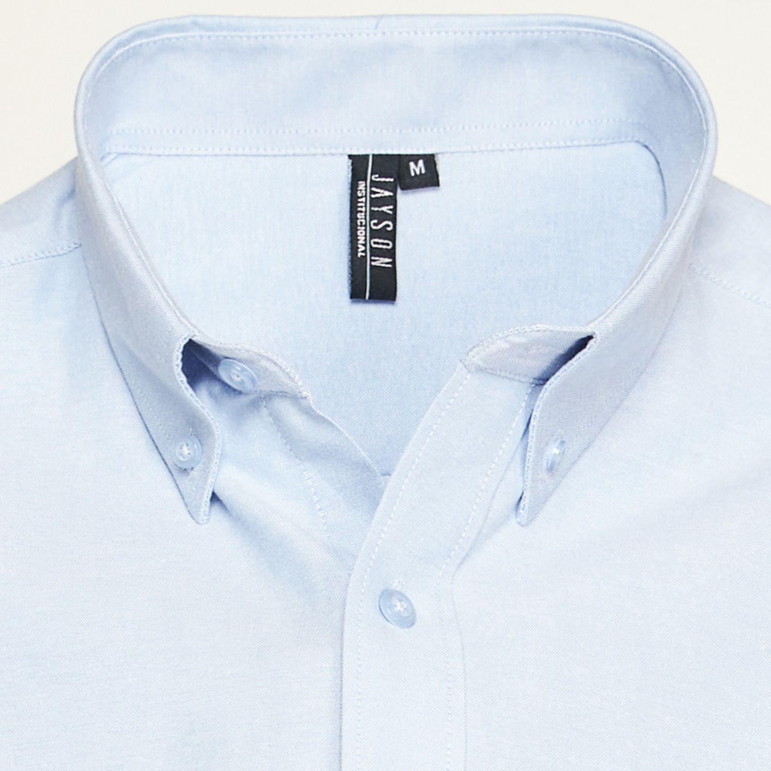 Camisa Trevira  M/C Celeste-2