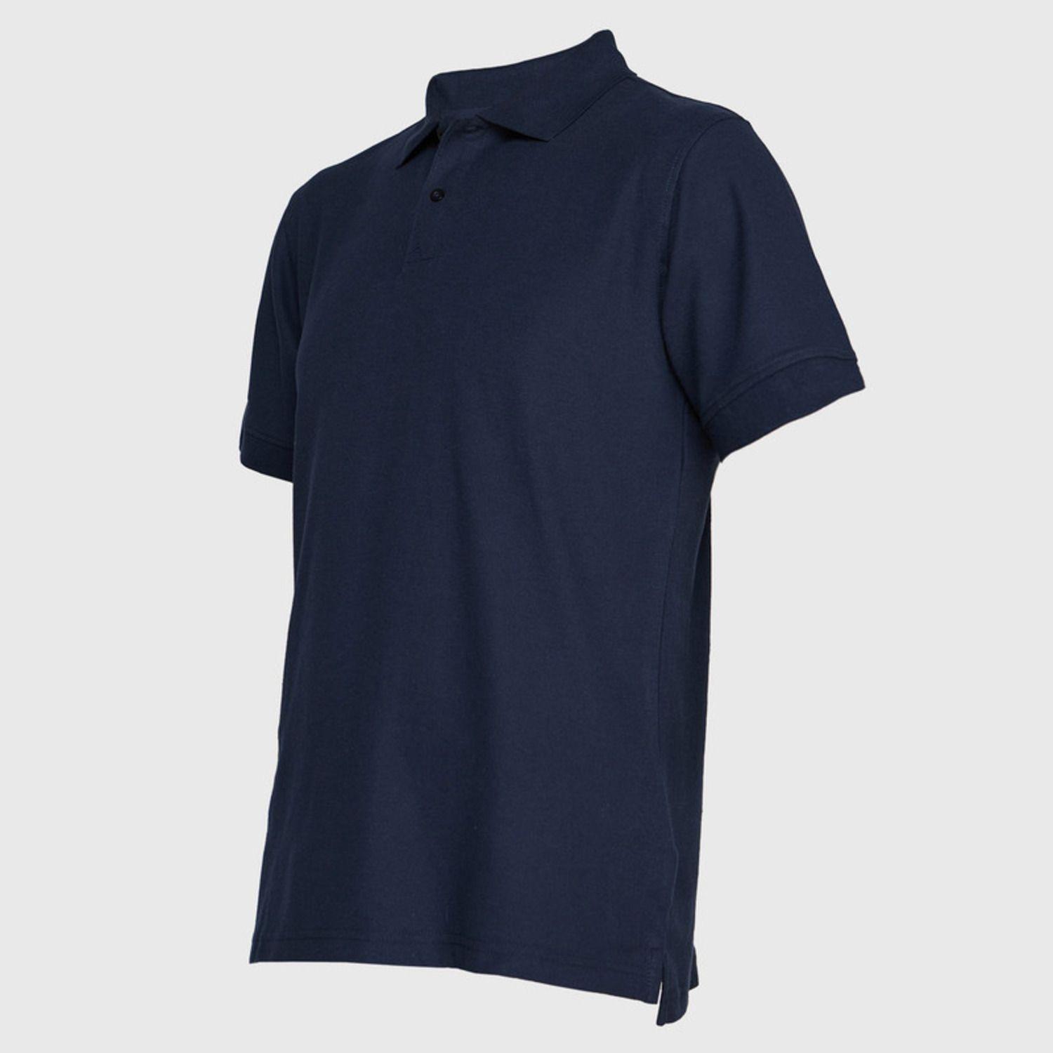 Polera Pique Hombre 80/20 M/C Azul marino-2