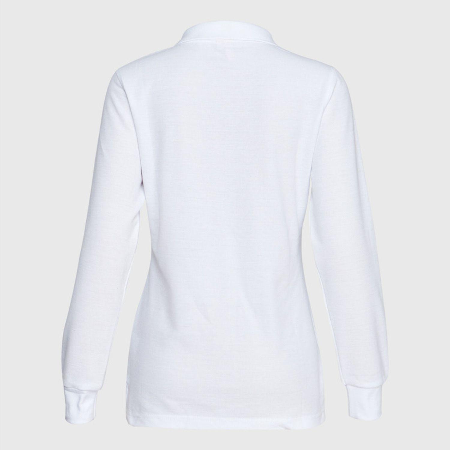 Polera Pique Tc Ml Mujer Blanco-3