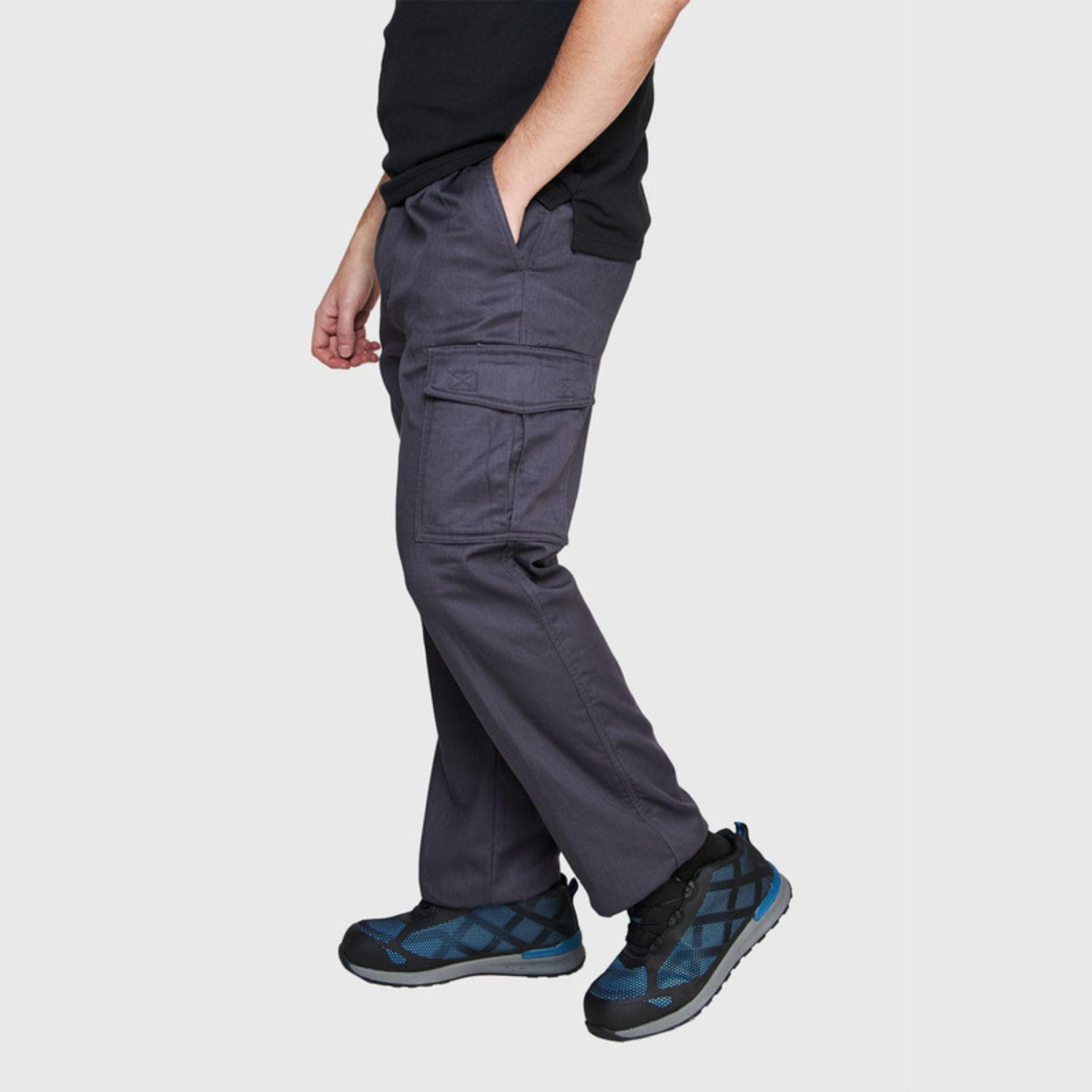 Pantalón Cargo Forro Polar Hombre Gris oscuro-1