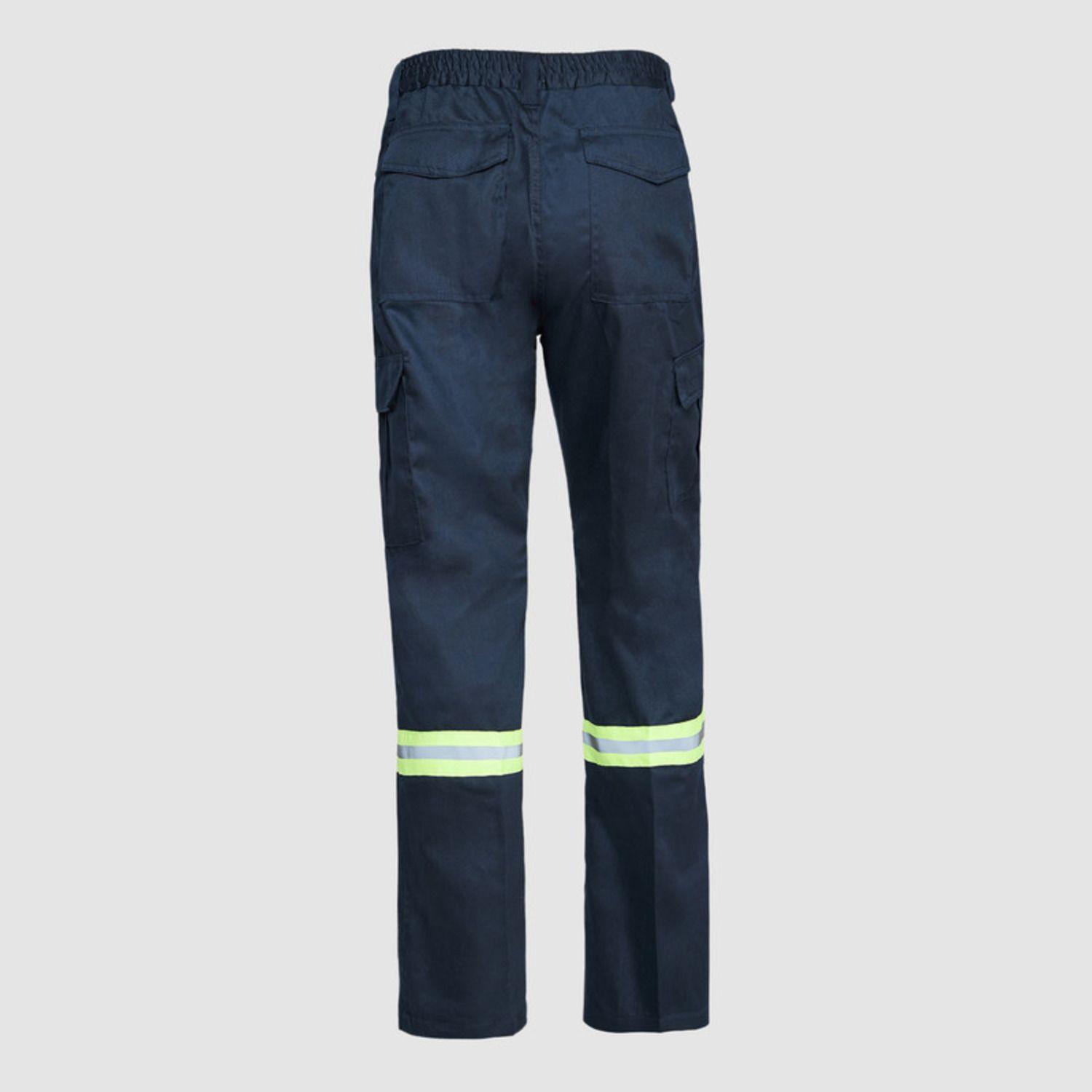 Pantalón Cargo Gabardina Reflectante Dia/Noche  Azul marino-3