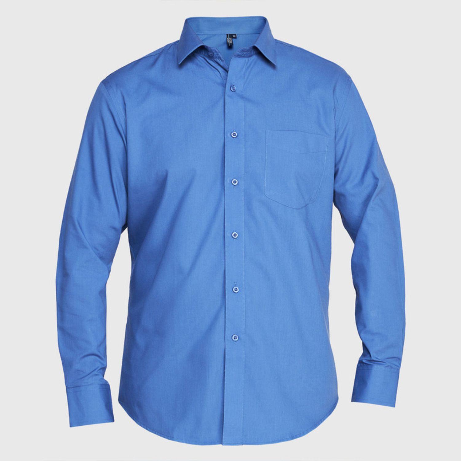 Camisa Trevira  Ml Comfort Celeste-0