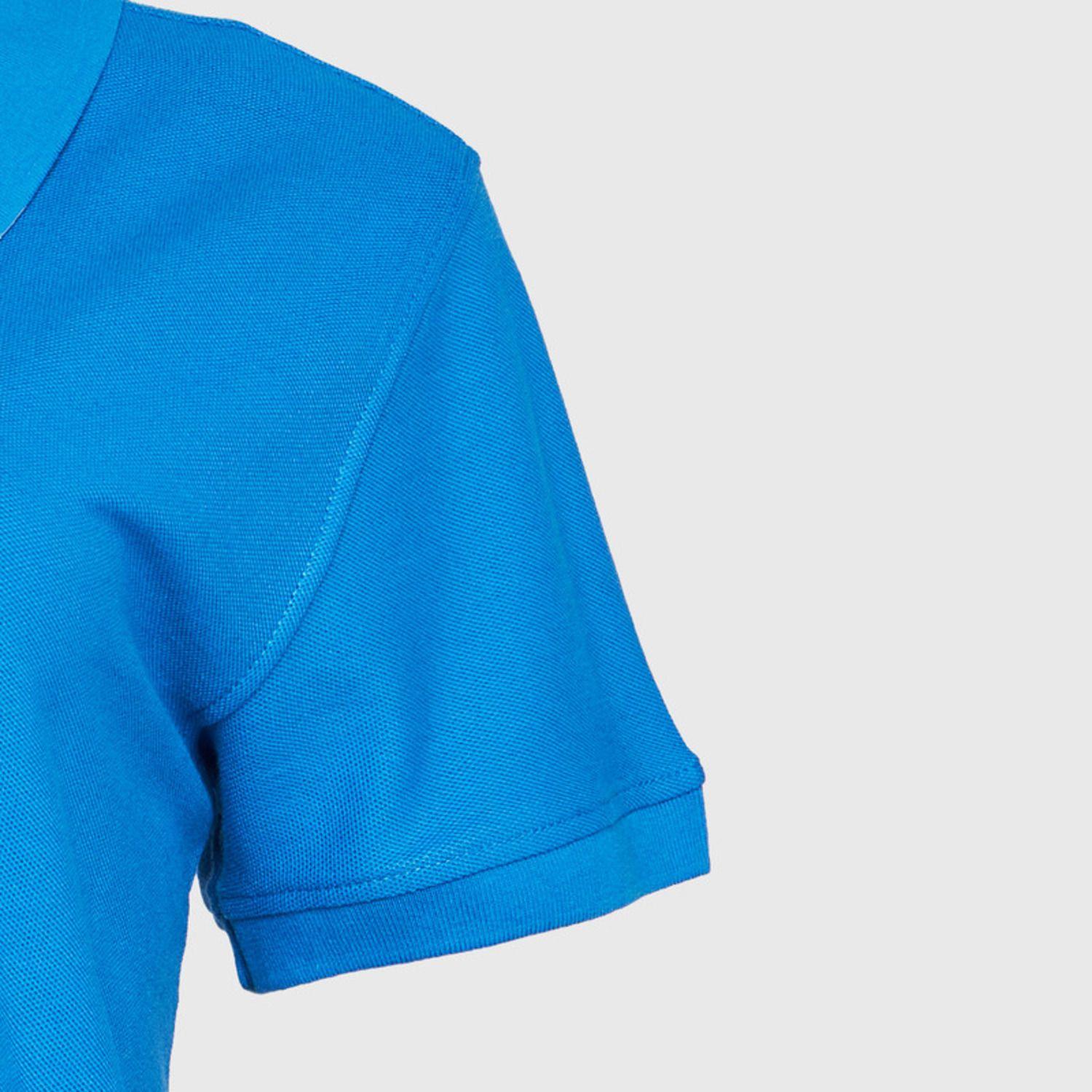 Polera Pique Mujer 80/20 M/C Azul-4