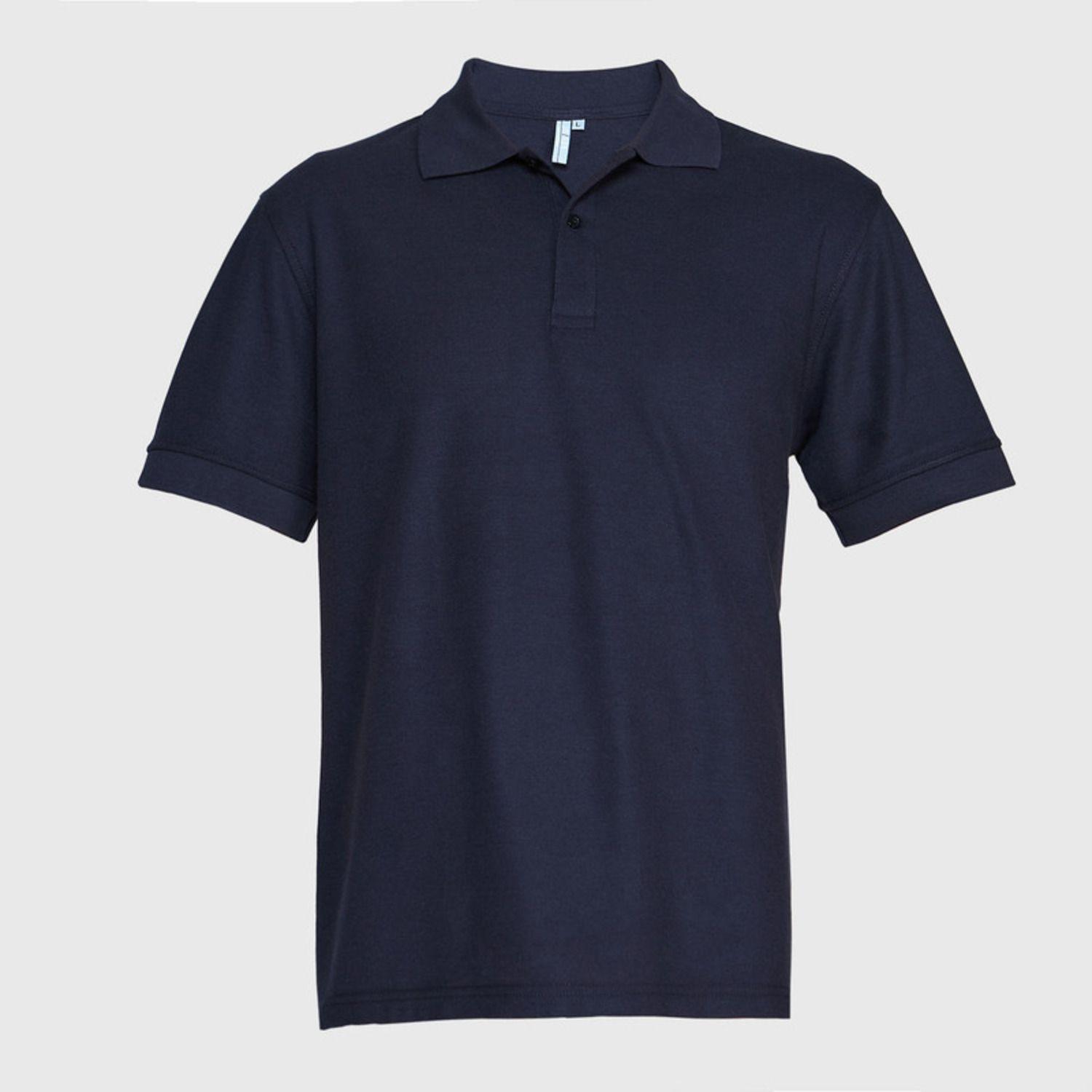 Polera Pique Tc Mc Hombre Azul marino-1
