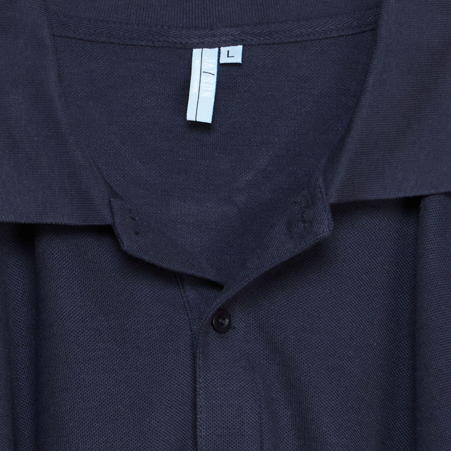 Polera Pique Tc Mc Hombre Azul marino-4