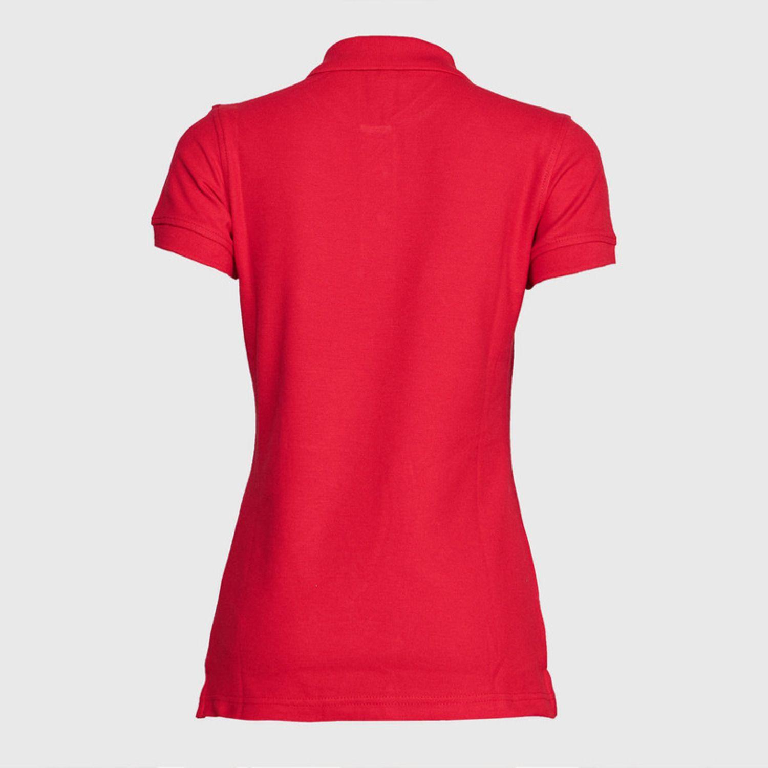 Polera Pique Mujer 80/20 M/C Rojo-3