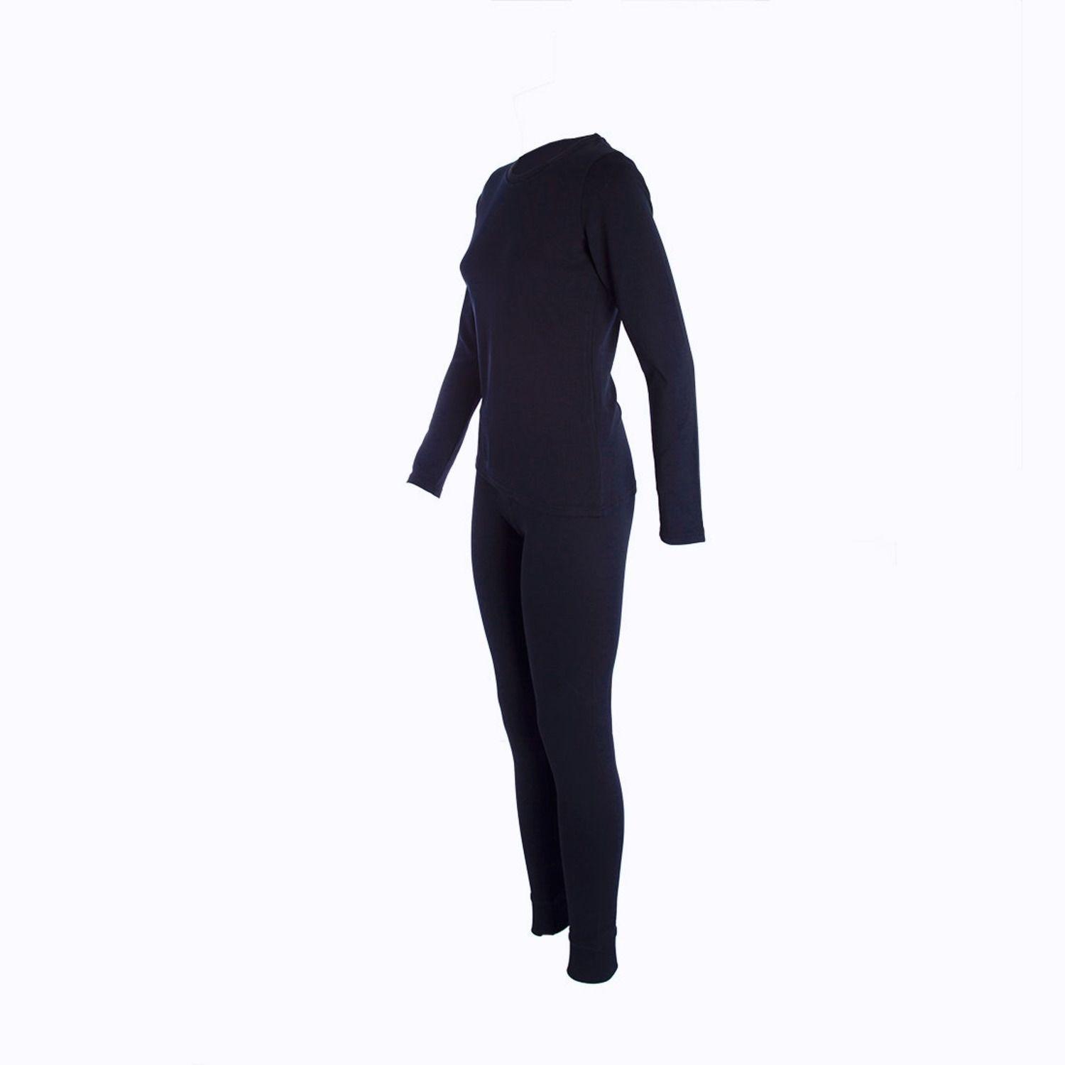 Primera Capa Mix Polera y Pantalón Mujer Azul marino-1