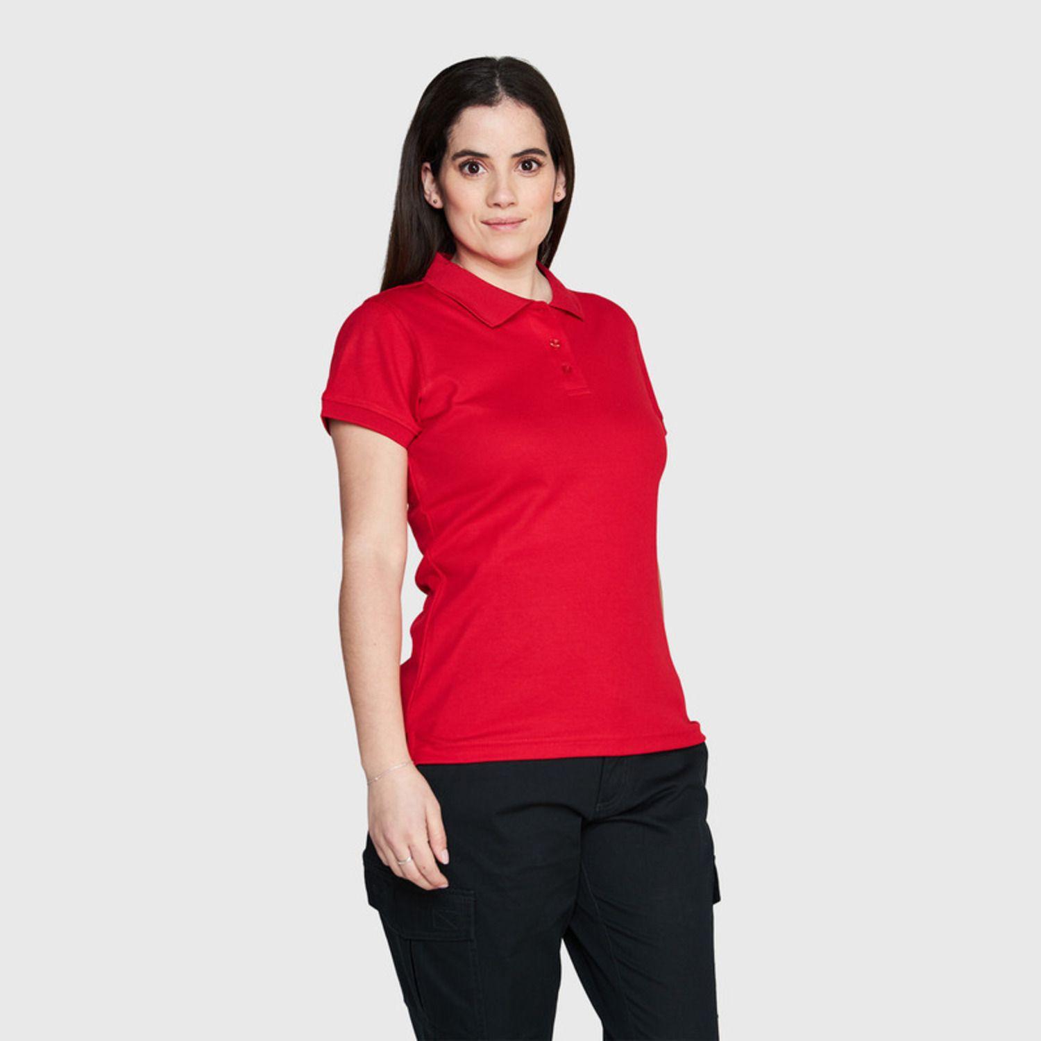 Polera Mc Mujer Waffle  Rojo-0