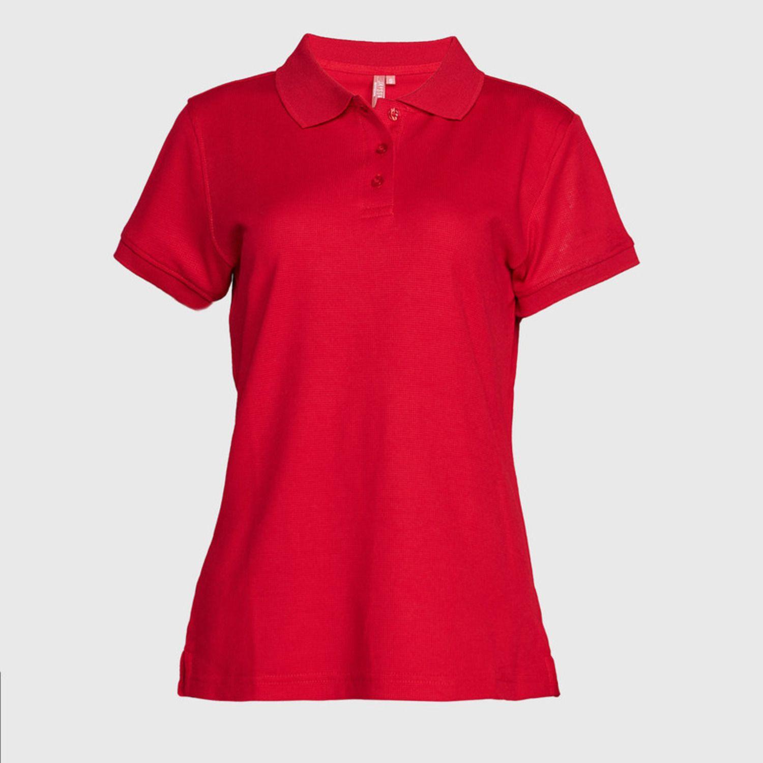 Polera Mc Mujer Waffle  Rojo-1