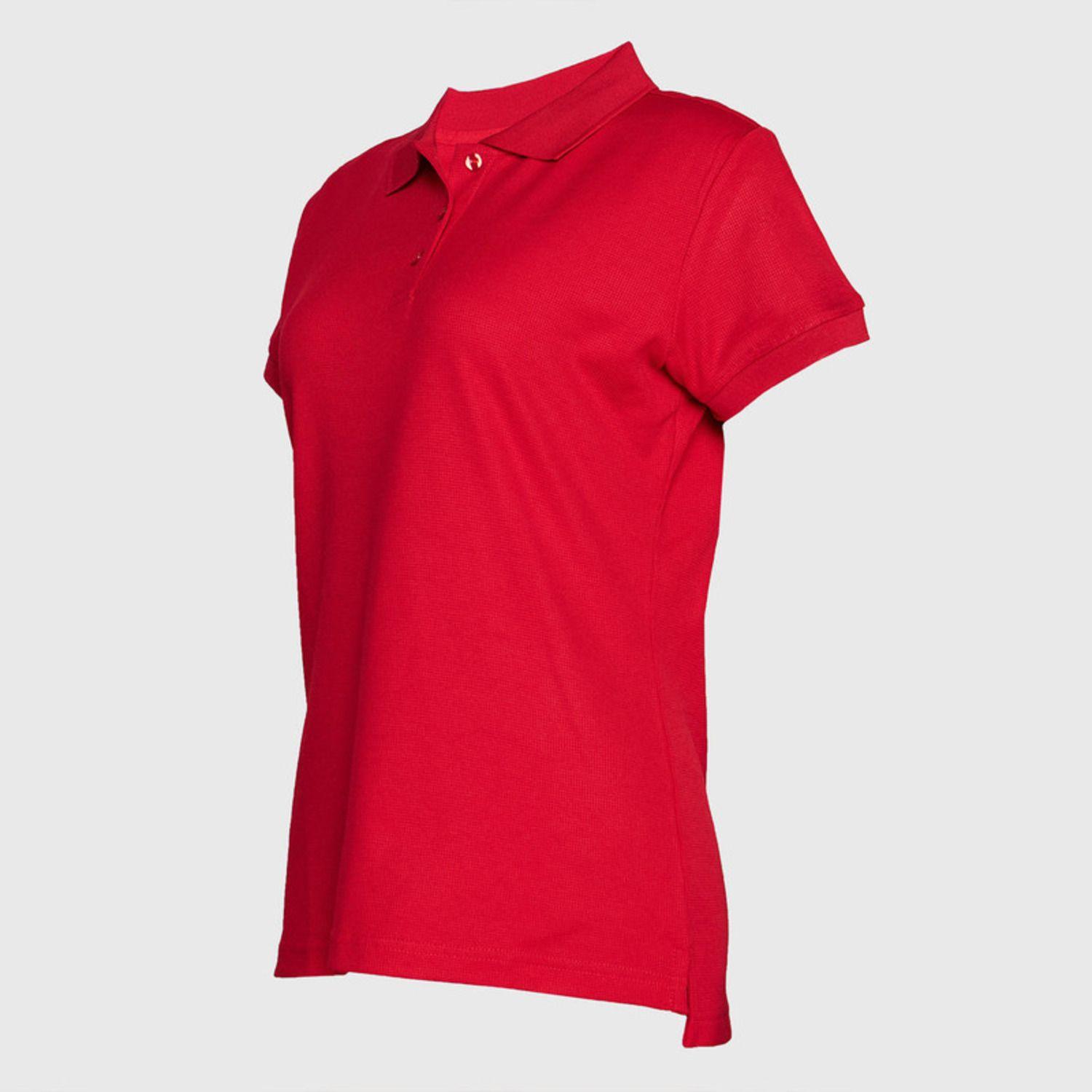 Polera Mc Mujer Waffle  Rojo-2