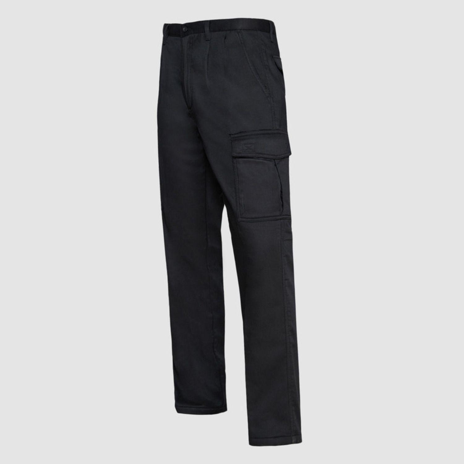 Pantalón Cargo Forro Polar Hombre Negro-1