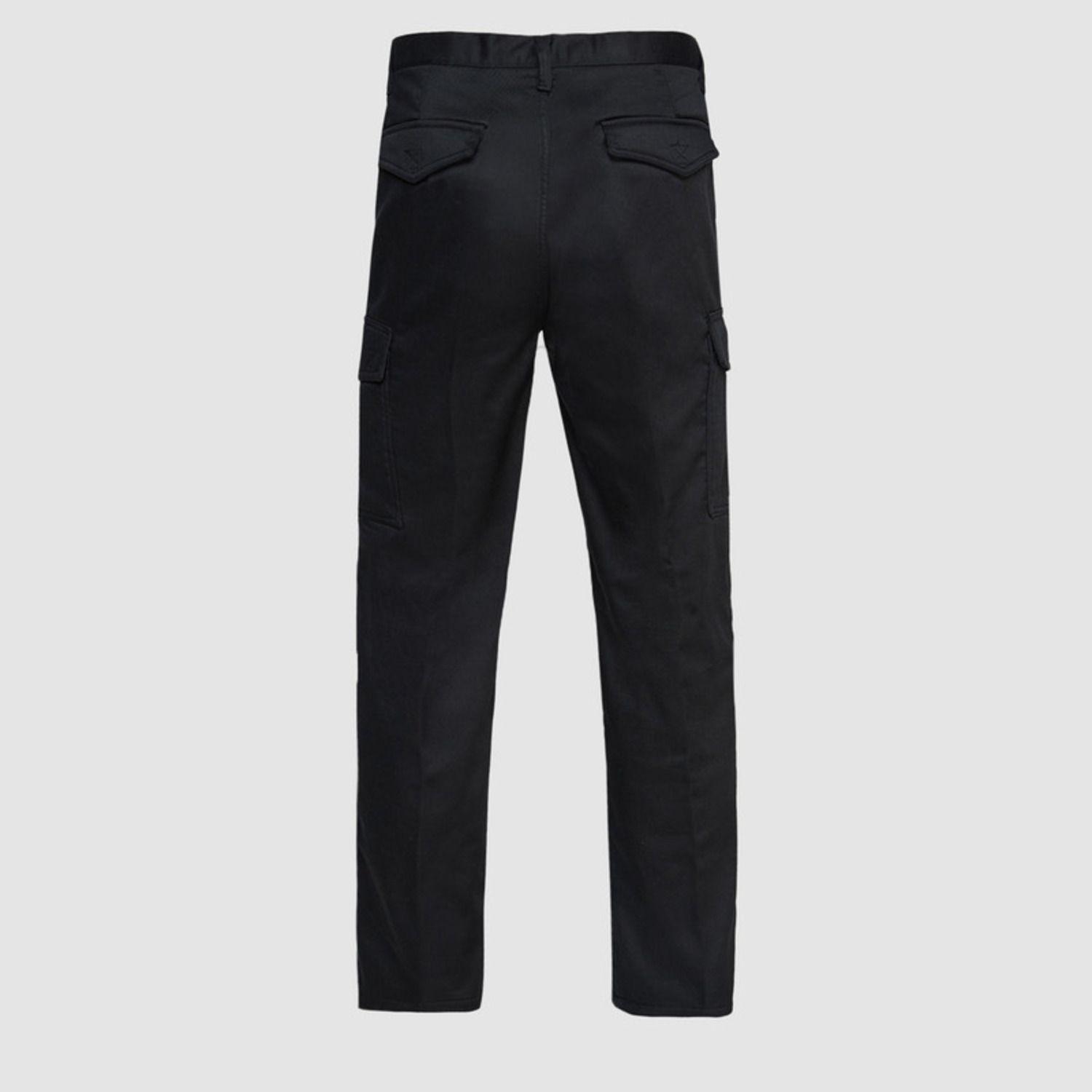 Pantalón Cargo Forro Polar Hombre Negro-2