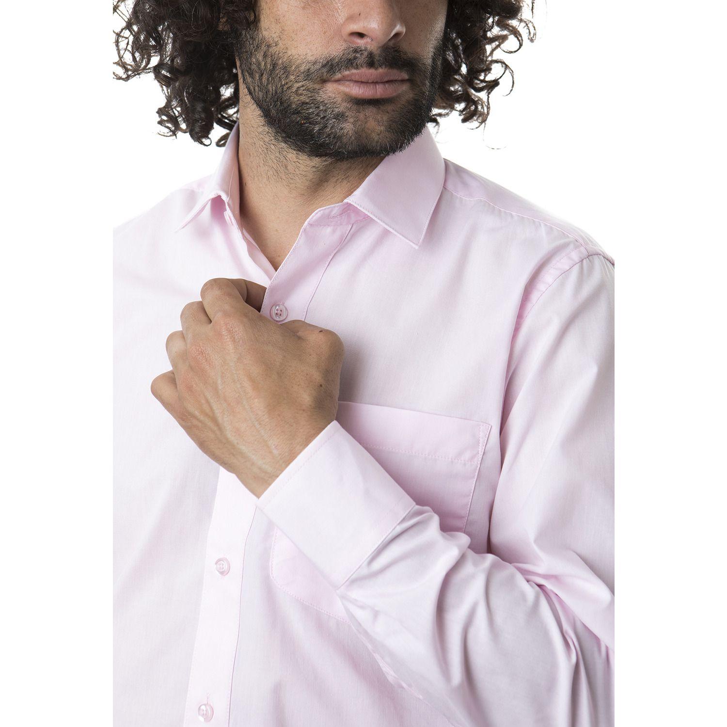 Camisa Trevira  Ml Comfort Rosa-0