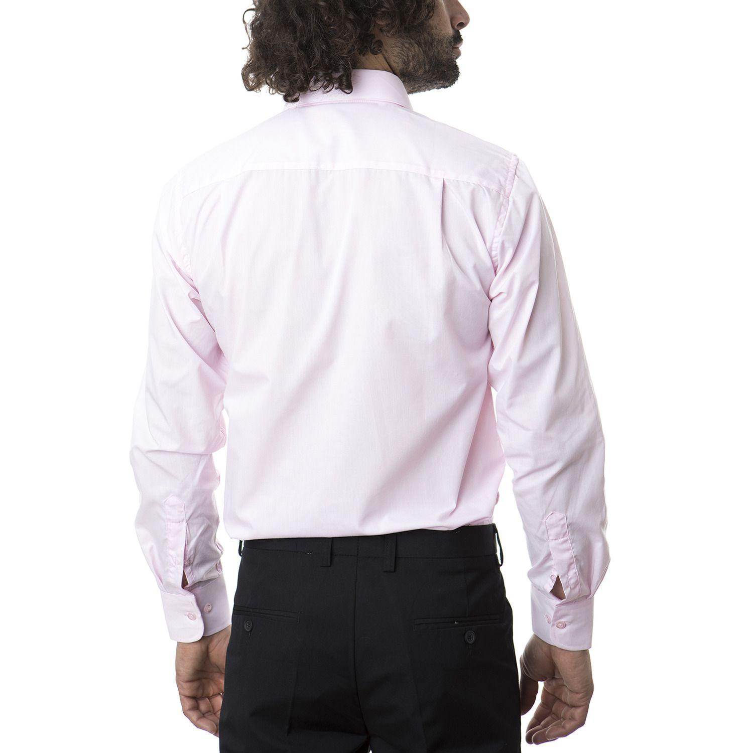 Camisa Trevira  Ml Comfort Rosa-1
