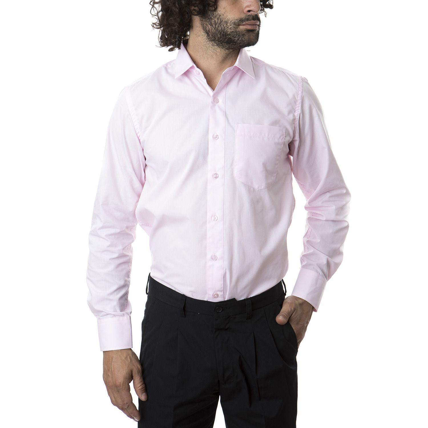 Camisa Trevira  Ml Comfort Rosa-2
