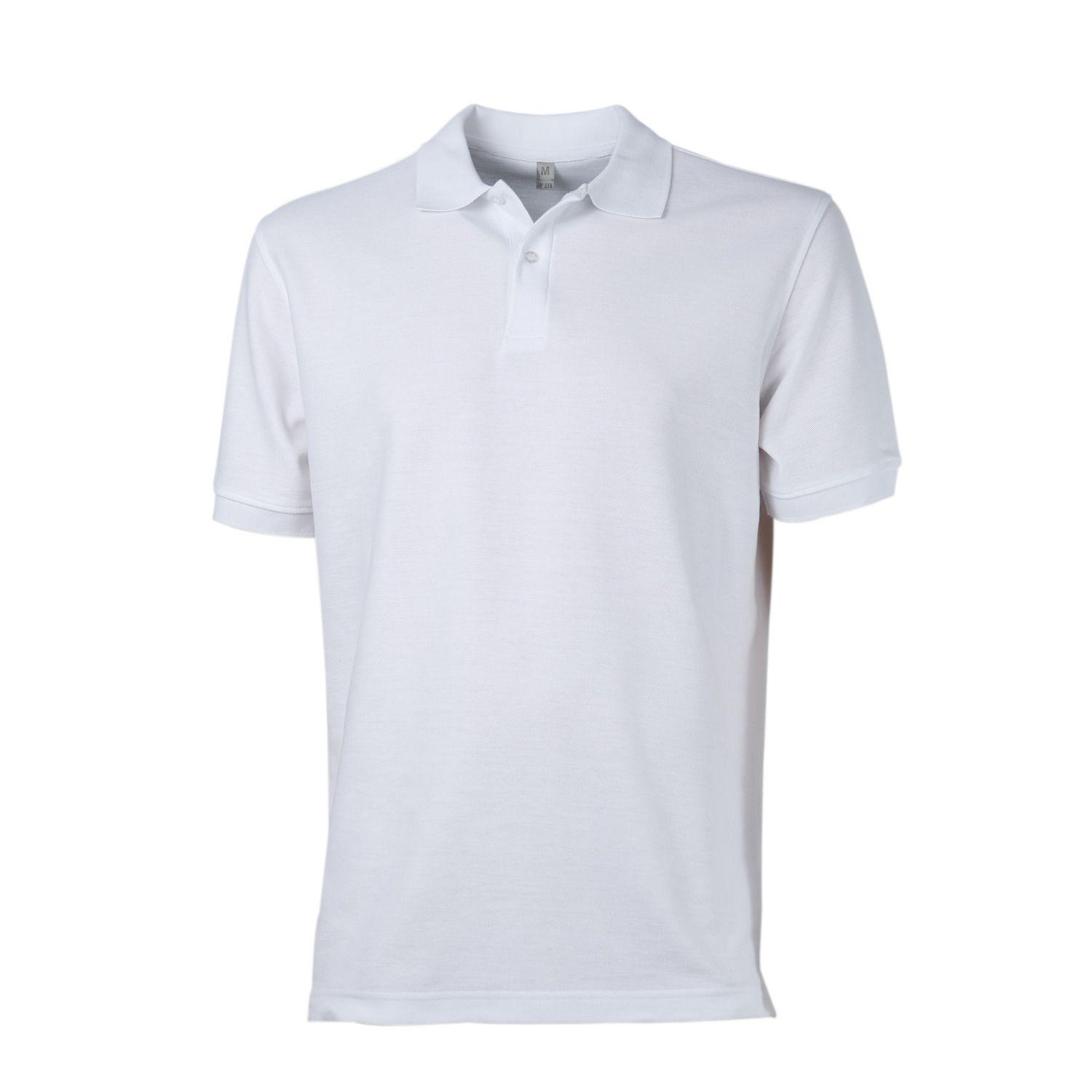 Polera Pique Tc Mc Hombre Blanco-0