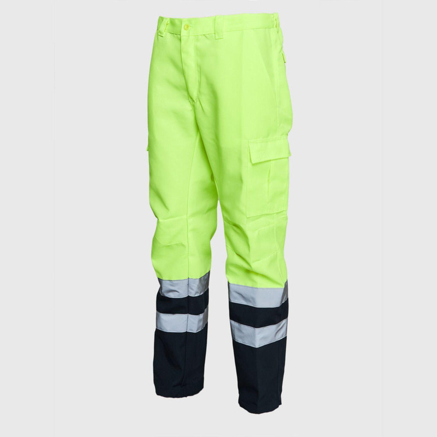 Pantalón Cargo Canvas Alta Visibilidad Comb.  Amarillo-2