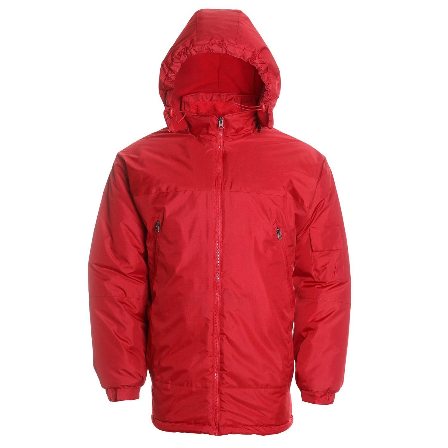 Parka Basica Hombre Rojo-0