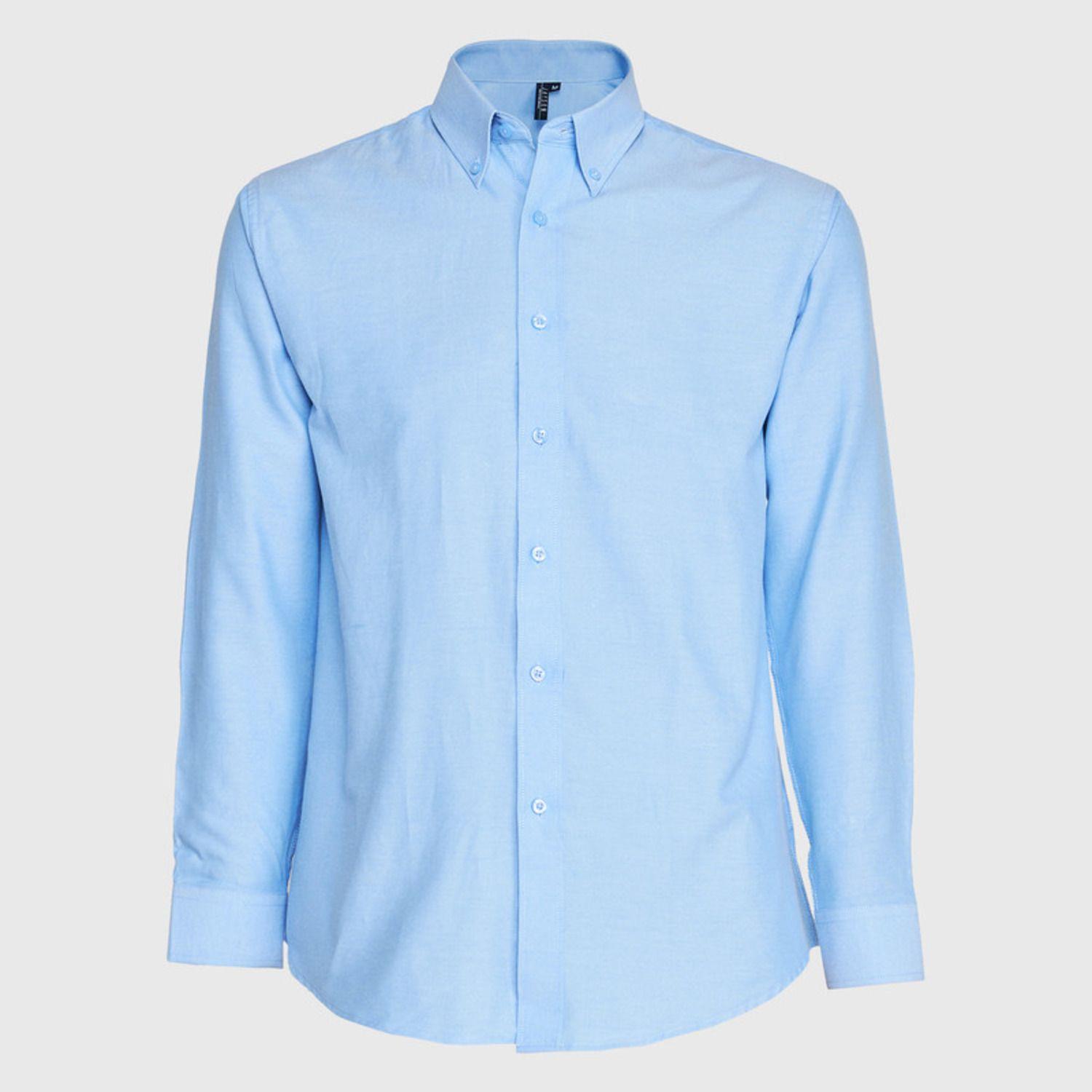 Camisa Oxford B/Suelto M/L Celeste-0