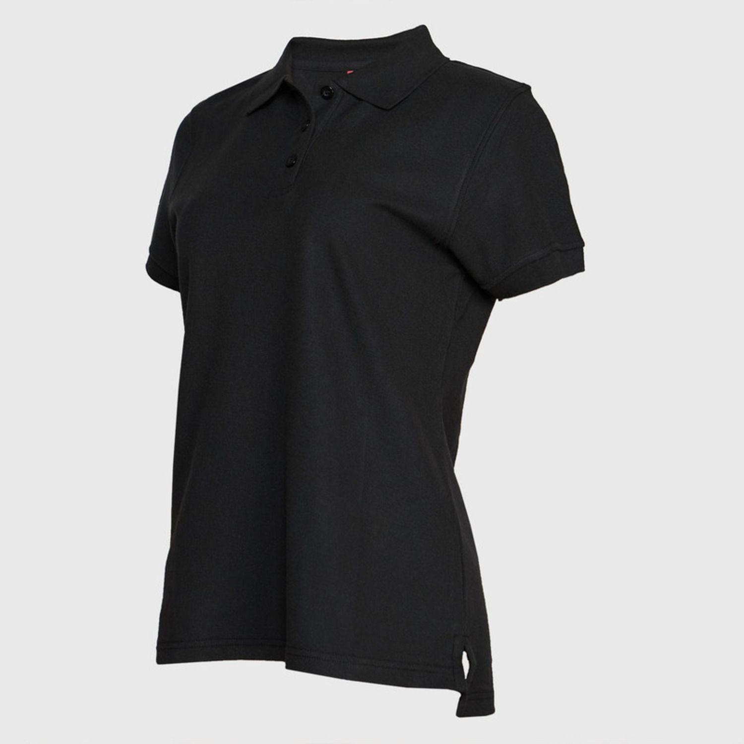 Polera Pique Mujer 80/20 M/C Negro-2