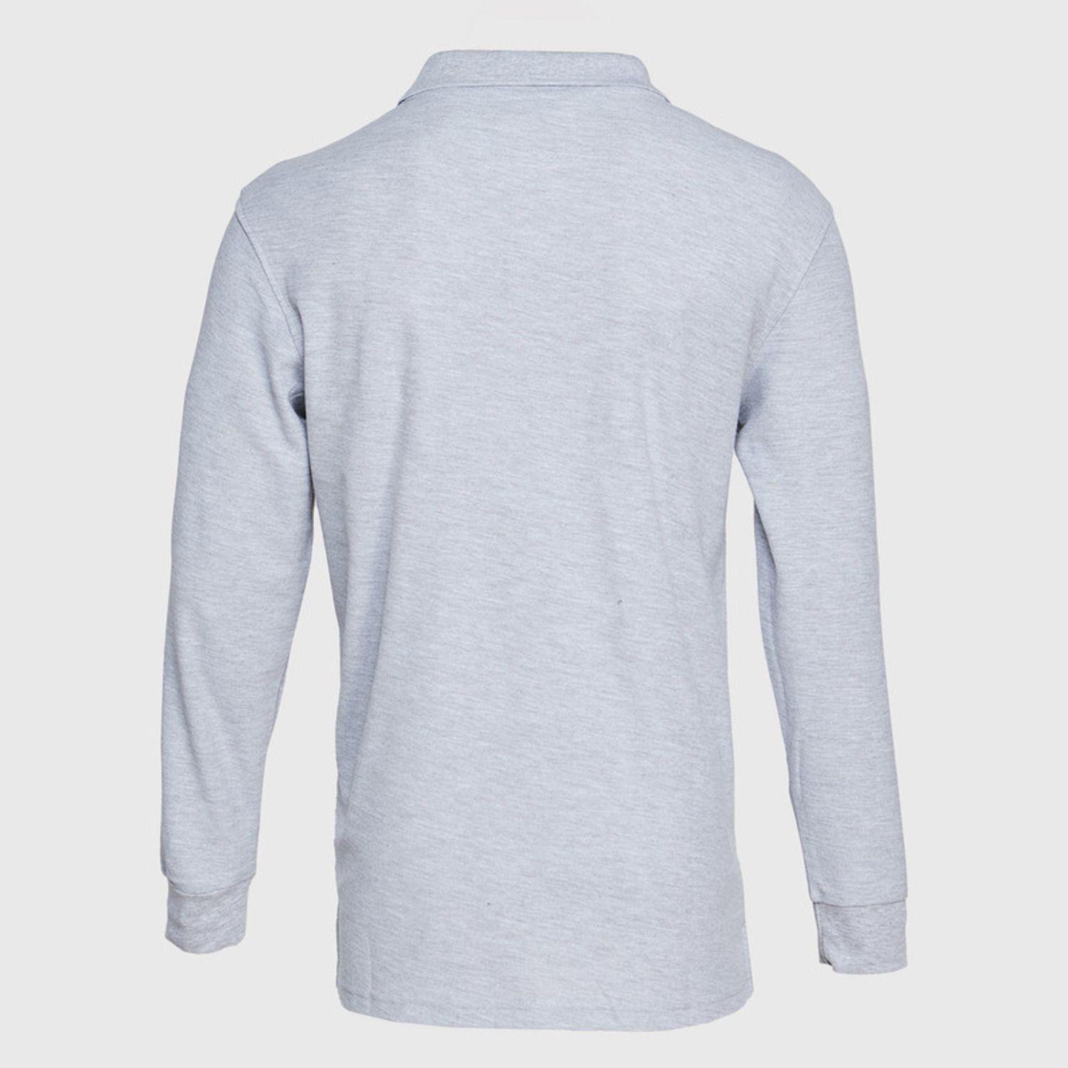 Polera Pique T/C Ml Hombre Gris oscuro-3