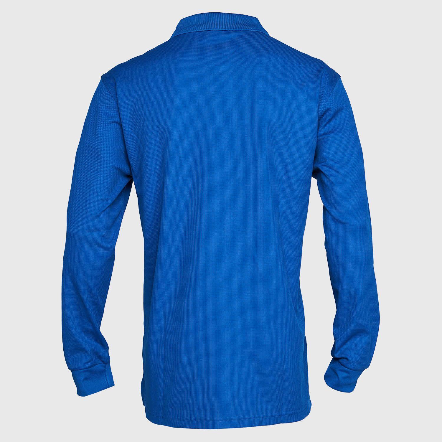 Polera Ml Hombre Waffle  Azul-2