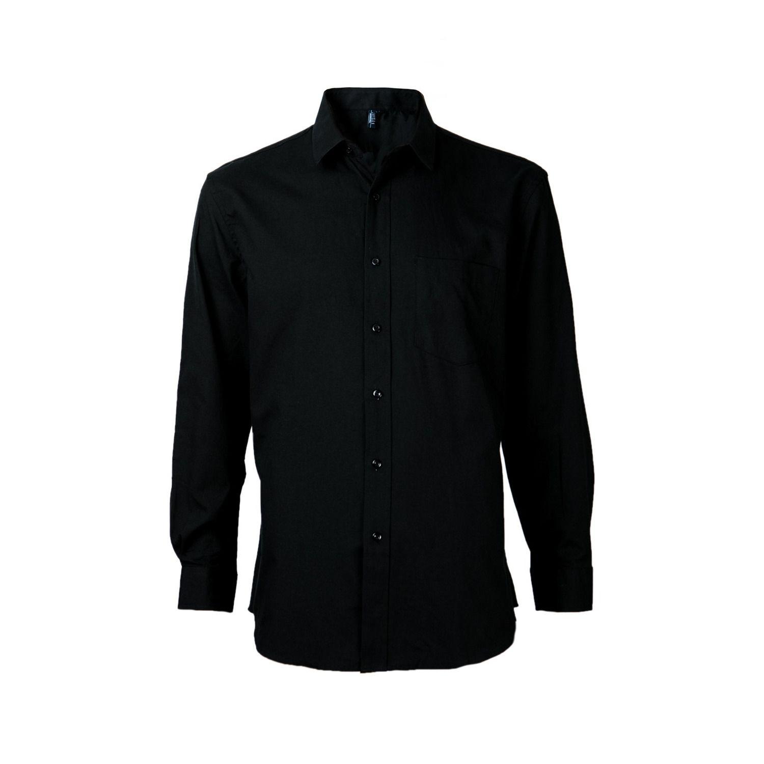 Camisa Oxford B/Pegado Guardia M/L Negro-0