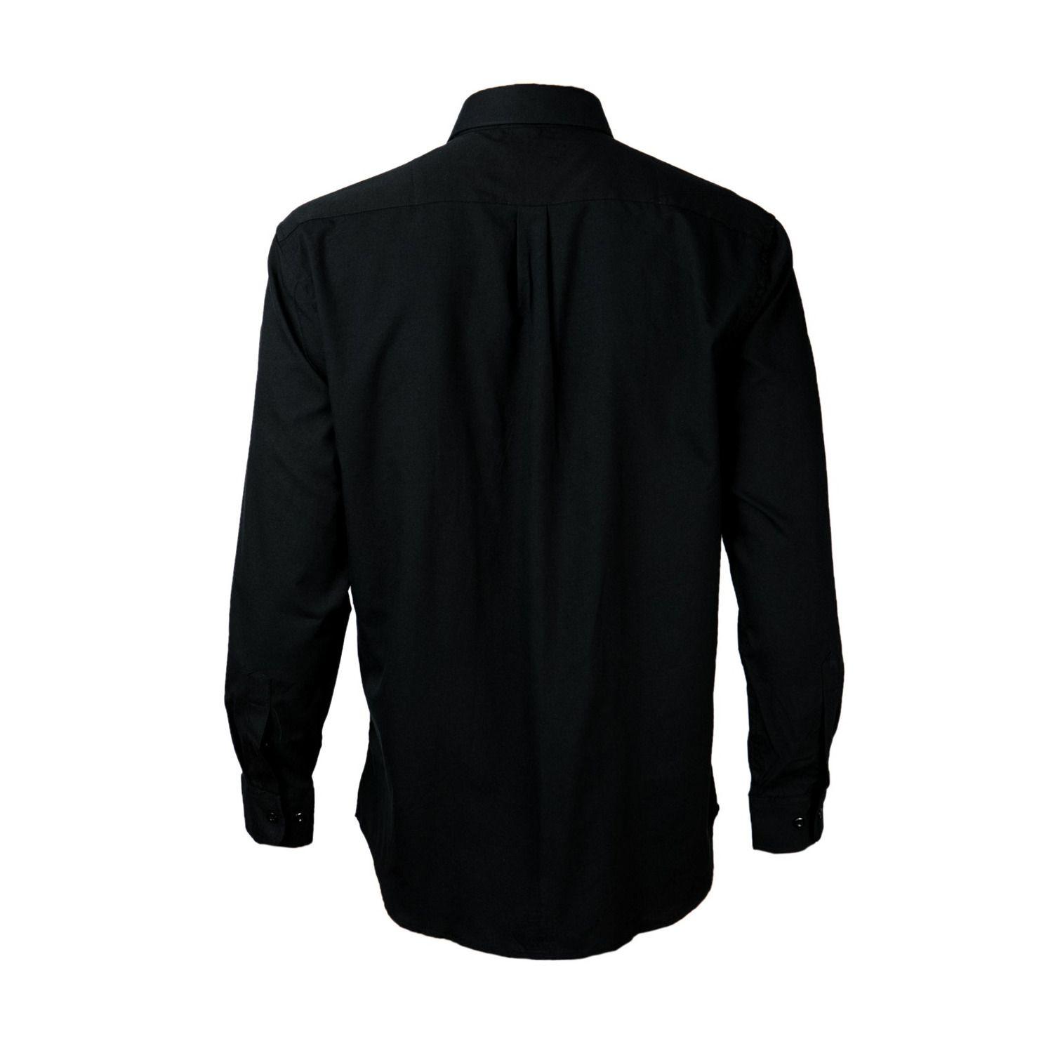 Camisa Oxford B/Pegado Guardia M/L Negro-1