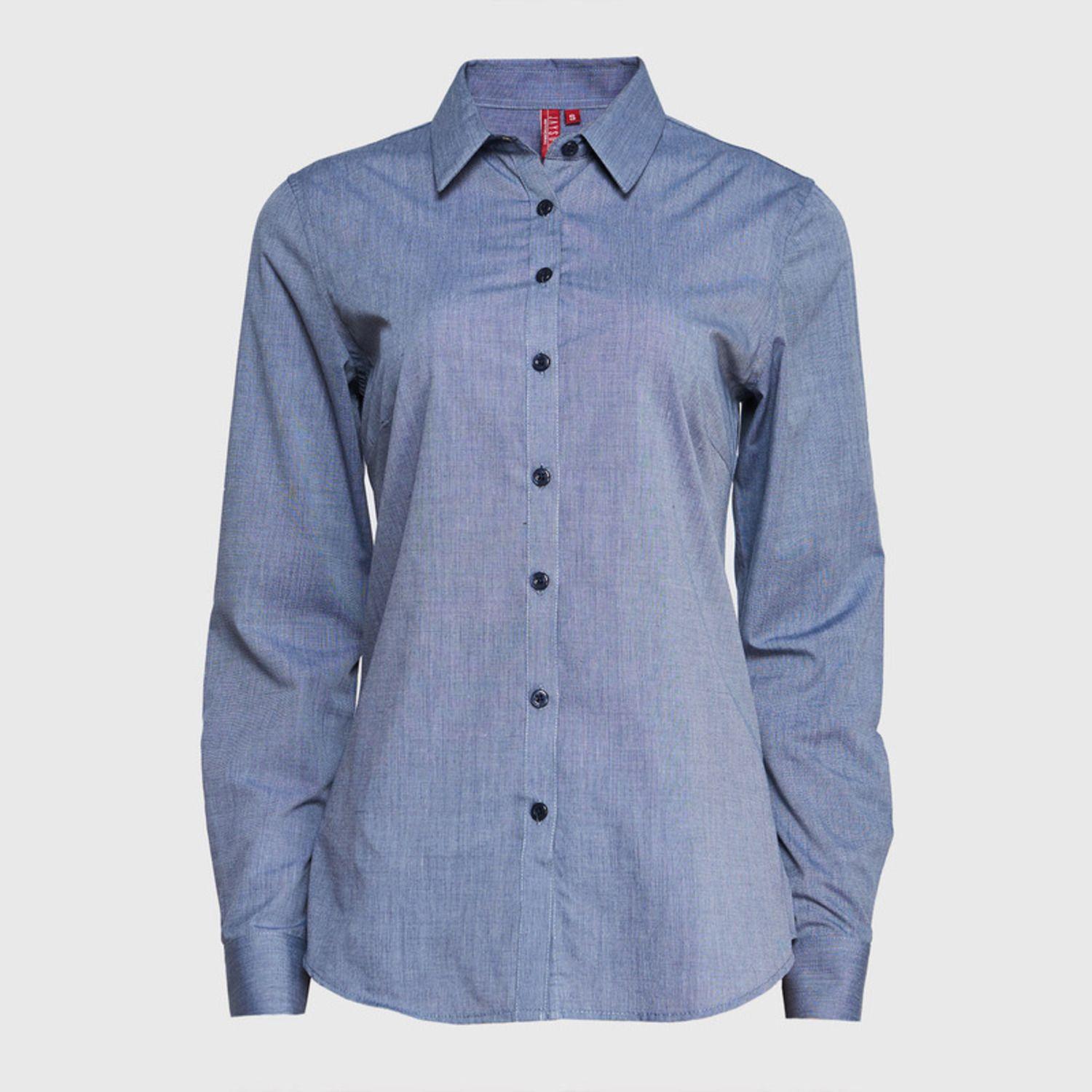 Blusa Fil A Fil Azul marino-1