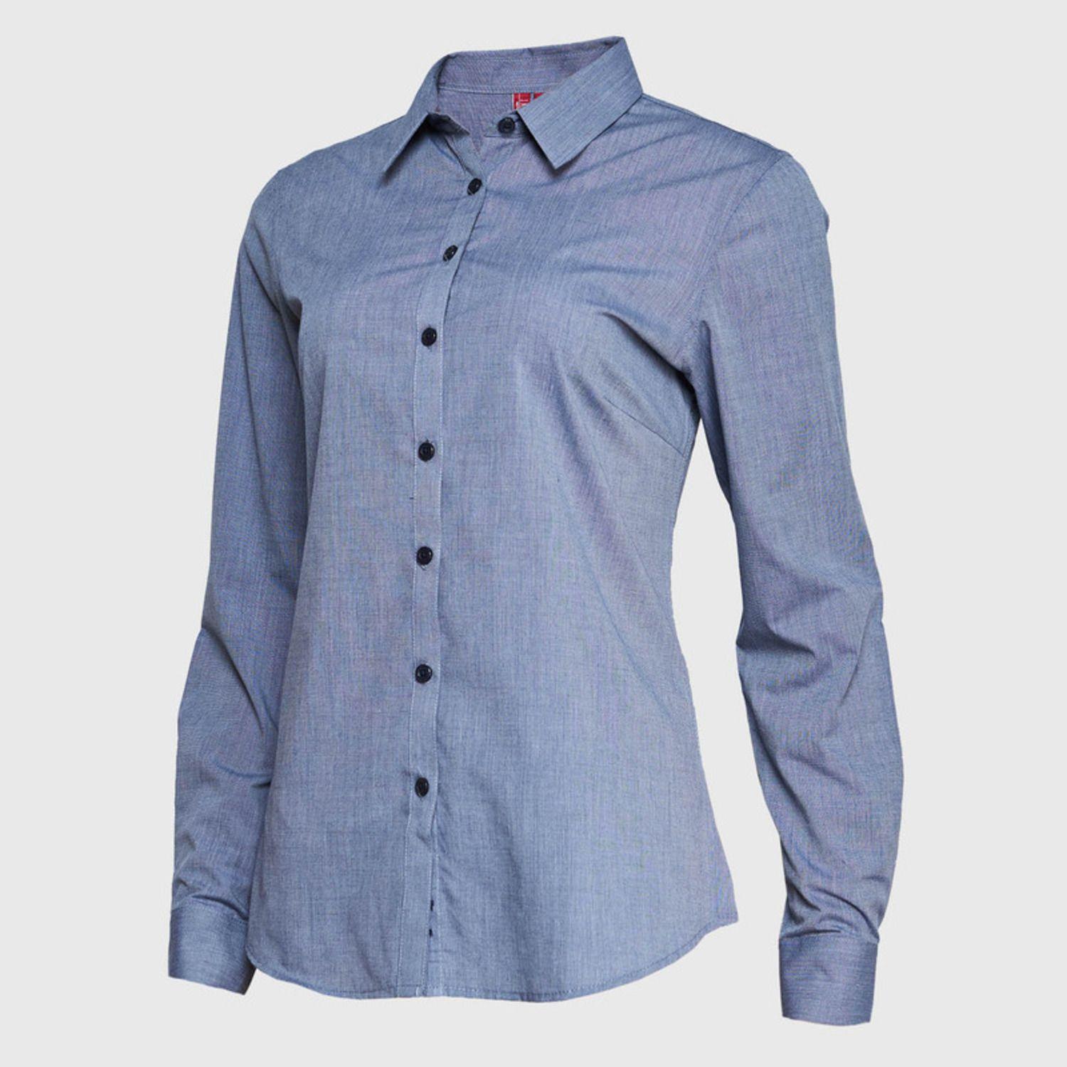 Blusa Fil A Fil Azul marino-2